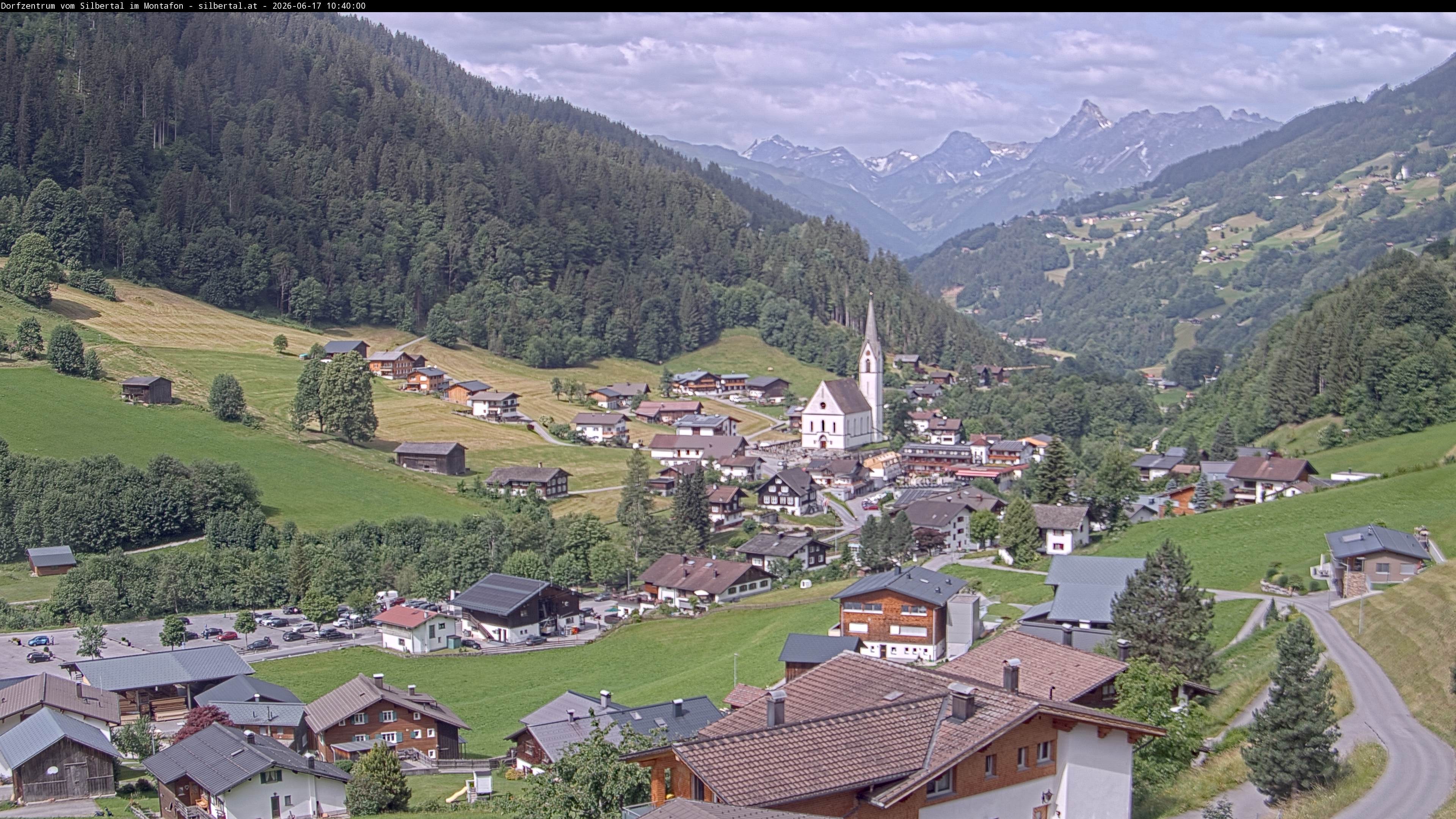 Archiv Foto Webcam Blick auf Silbertal, Vorarlberg