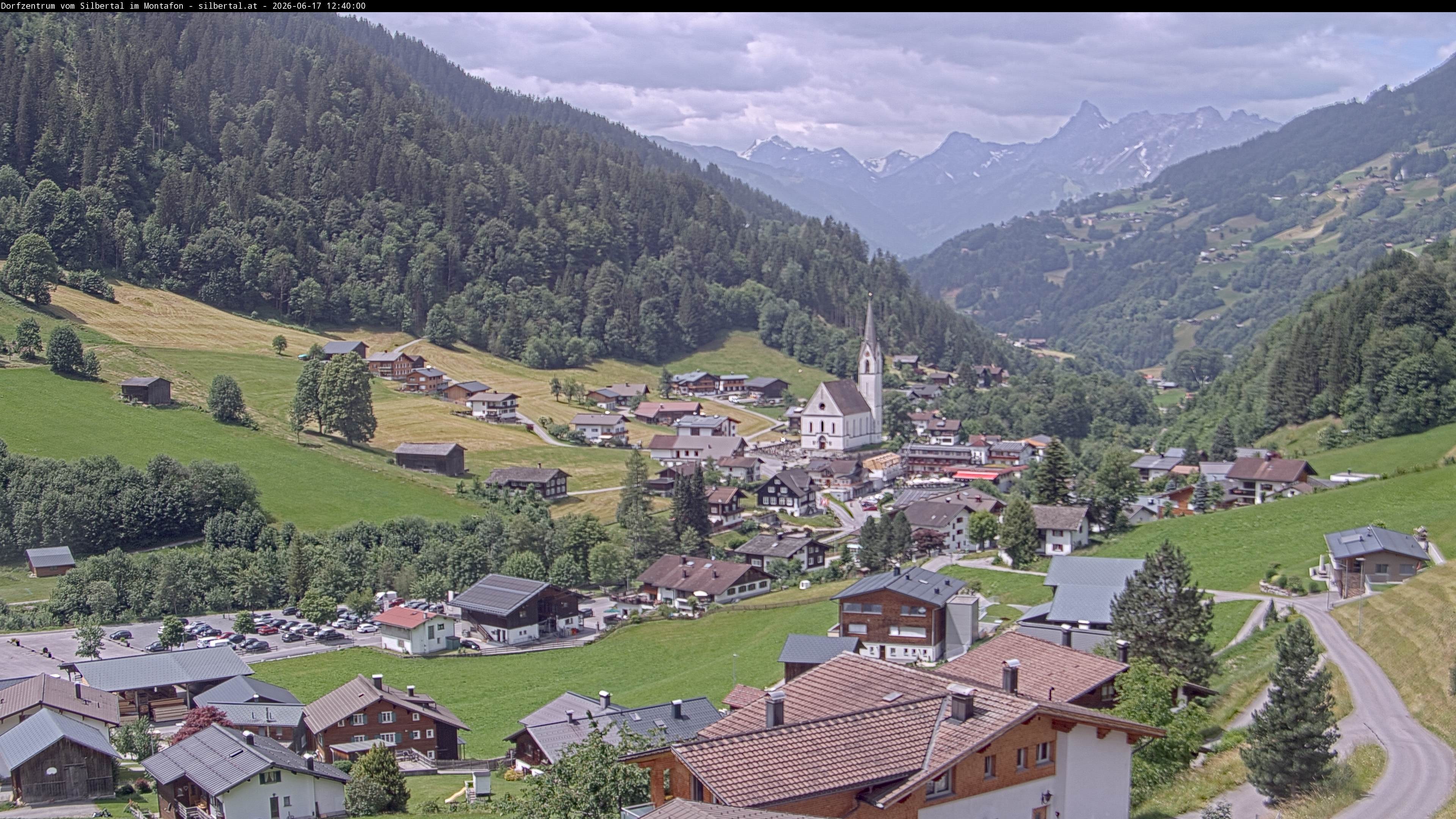 Archiv Foto Webcam Blick auf Silbertal, Vorarlberg