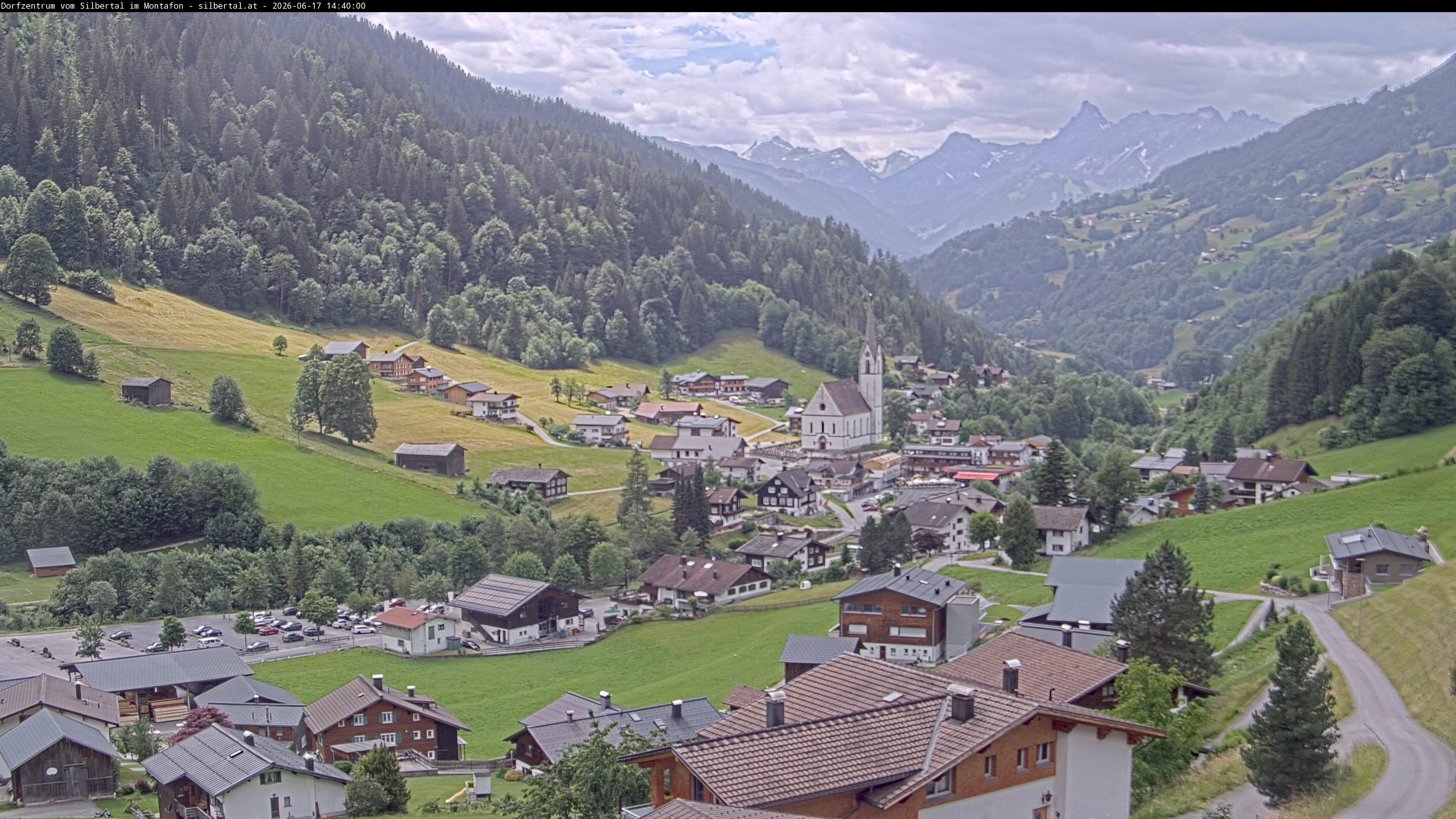 Archiv Foto Webcam Blick auf Silbertal, Vorarlberg