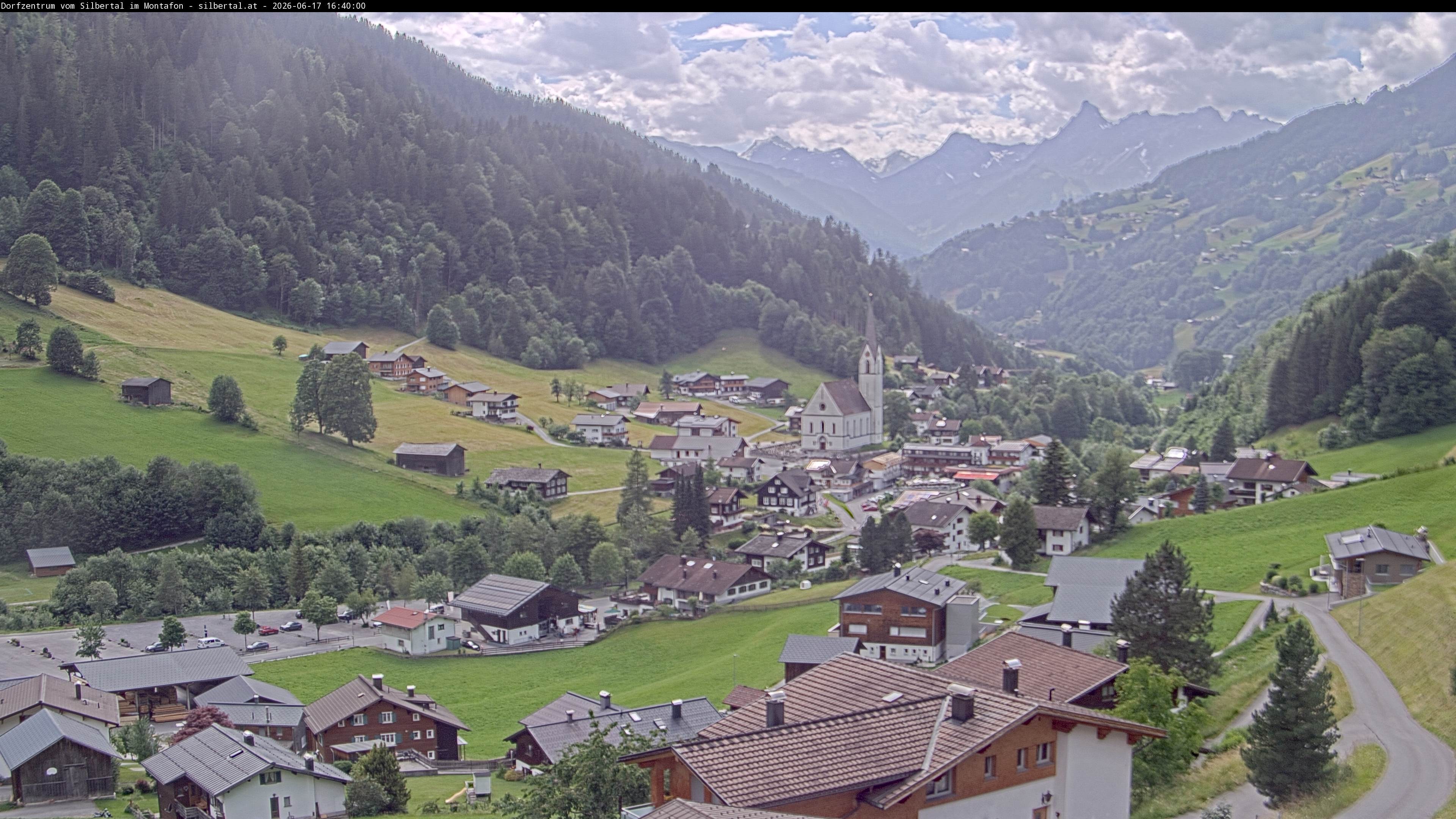 Archiv Foto Webcam Blick auf Silbertal, Vorarlberg