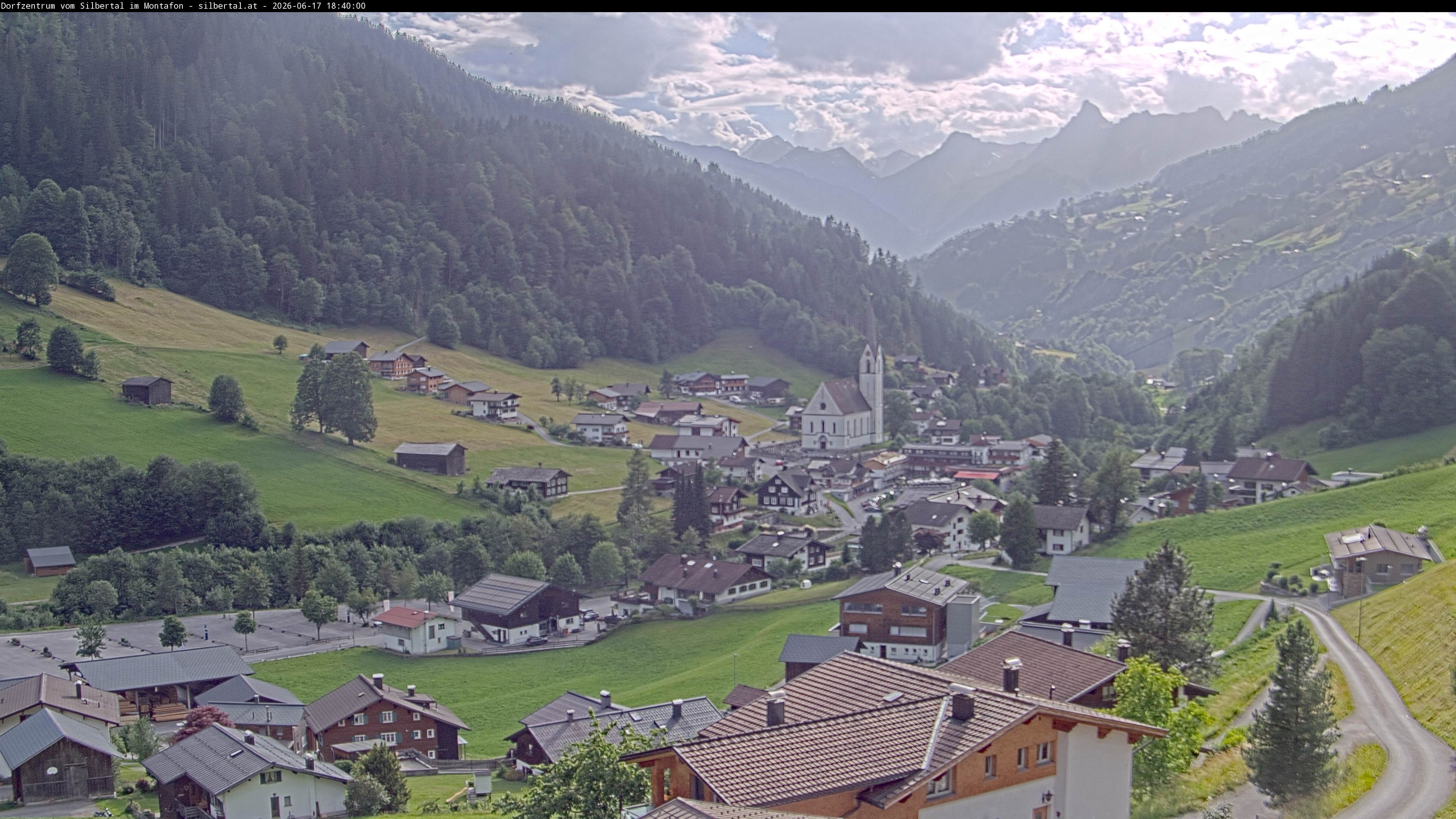 Archiv Foto Webcam Blick auf Silbertal, Vorarlberg