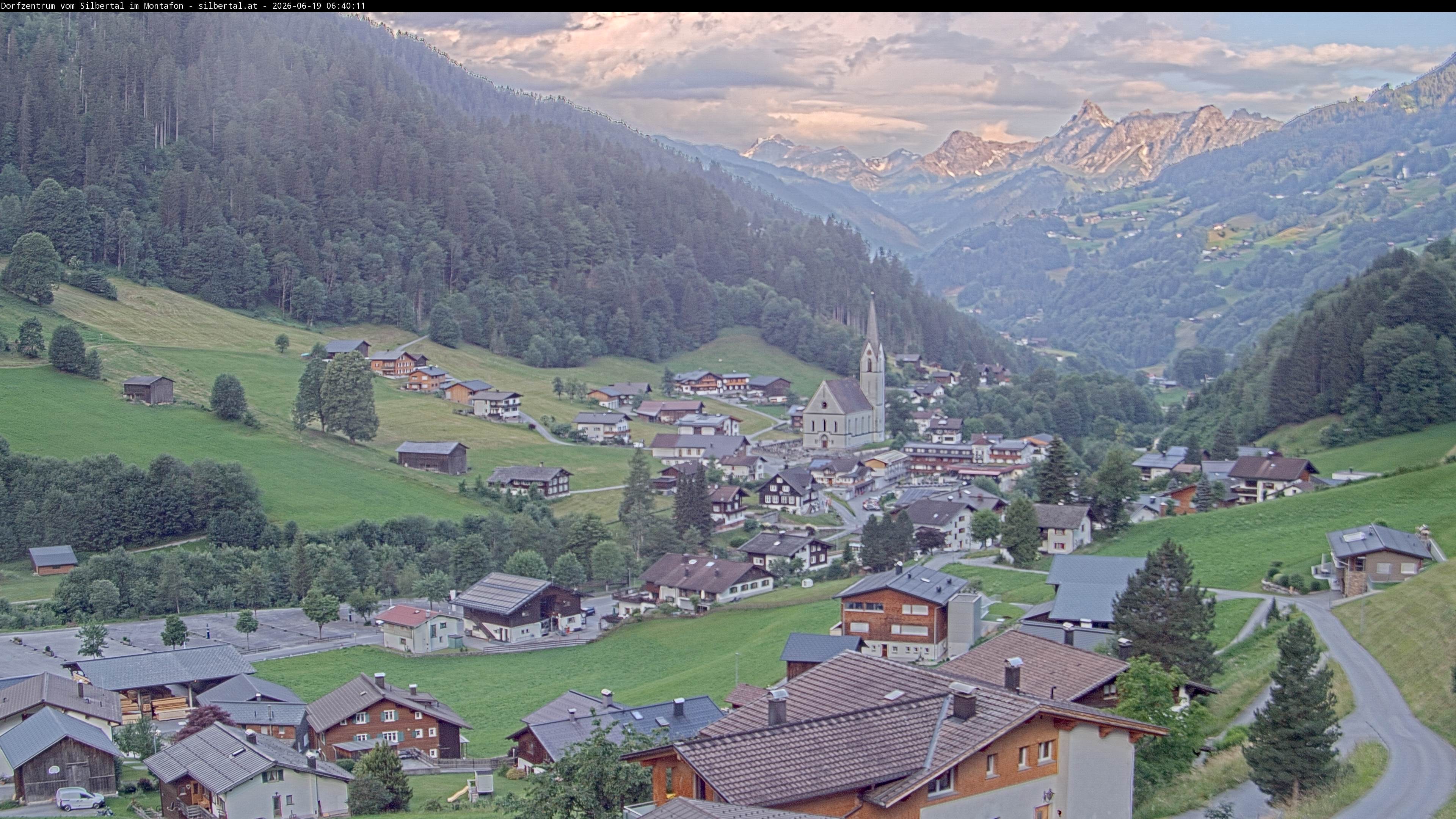 Archiv Foto Webcam Blick auf Silbertal, Vorarlberg