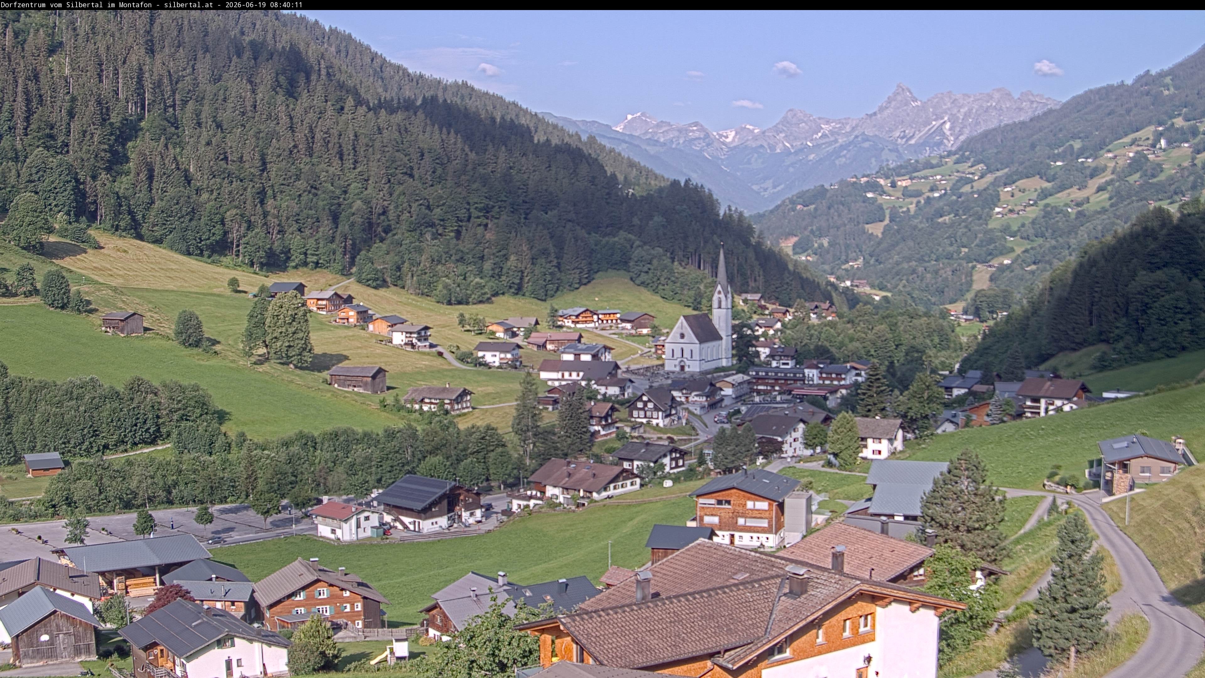 Archiv Foto Webcam Blick auf Silbertal, Vorarlberg