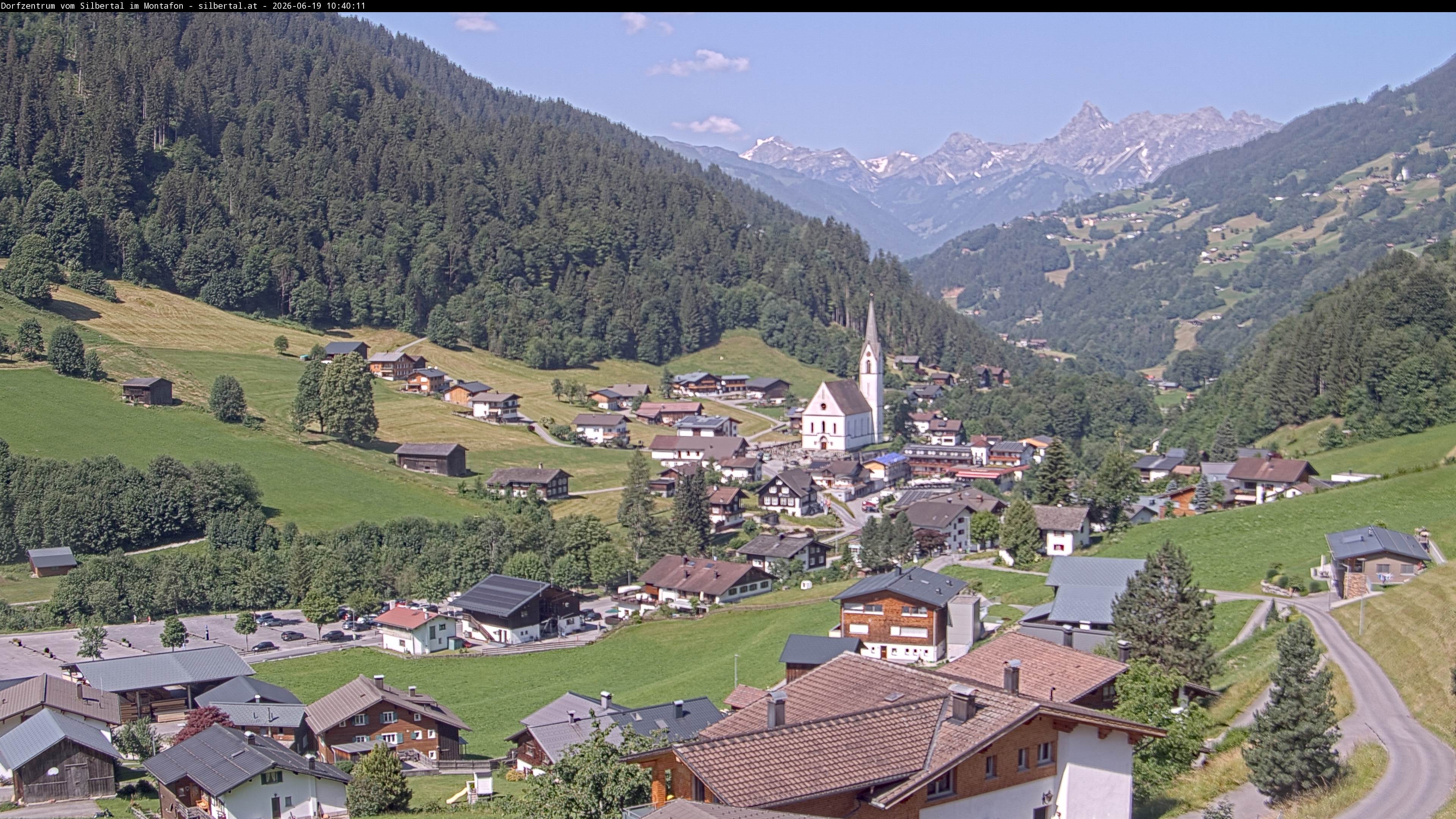 Archiv Foto Webcam Blick auf Silbertal, Vorarlberg