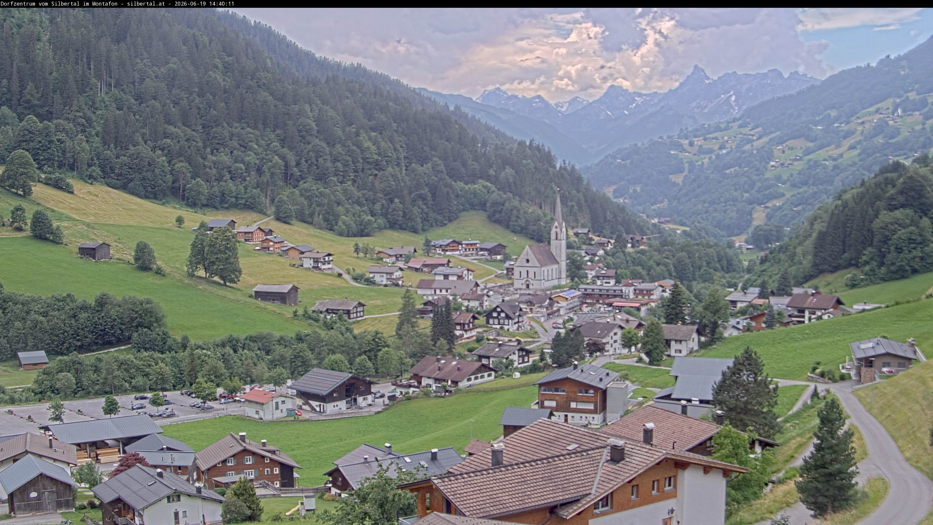 Archiv Foto Webcam Blick auf Silbertal, Vorarlberg