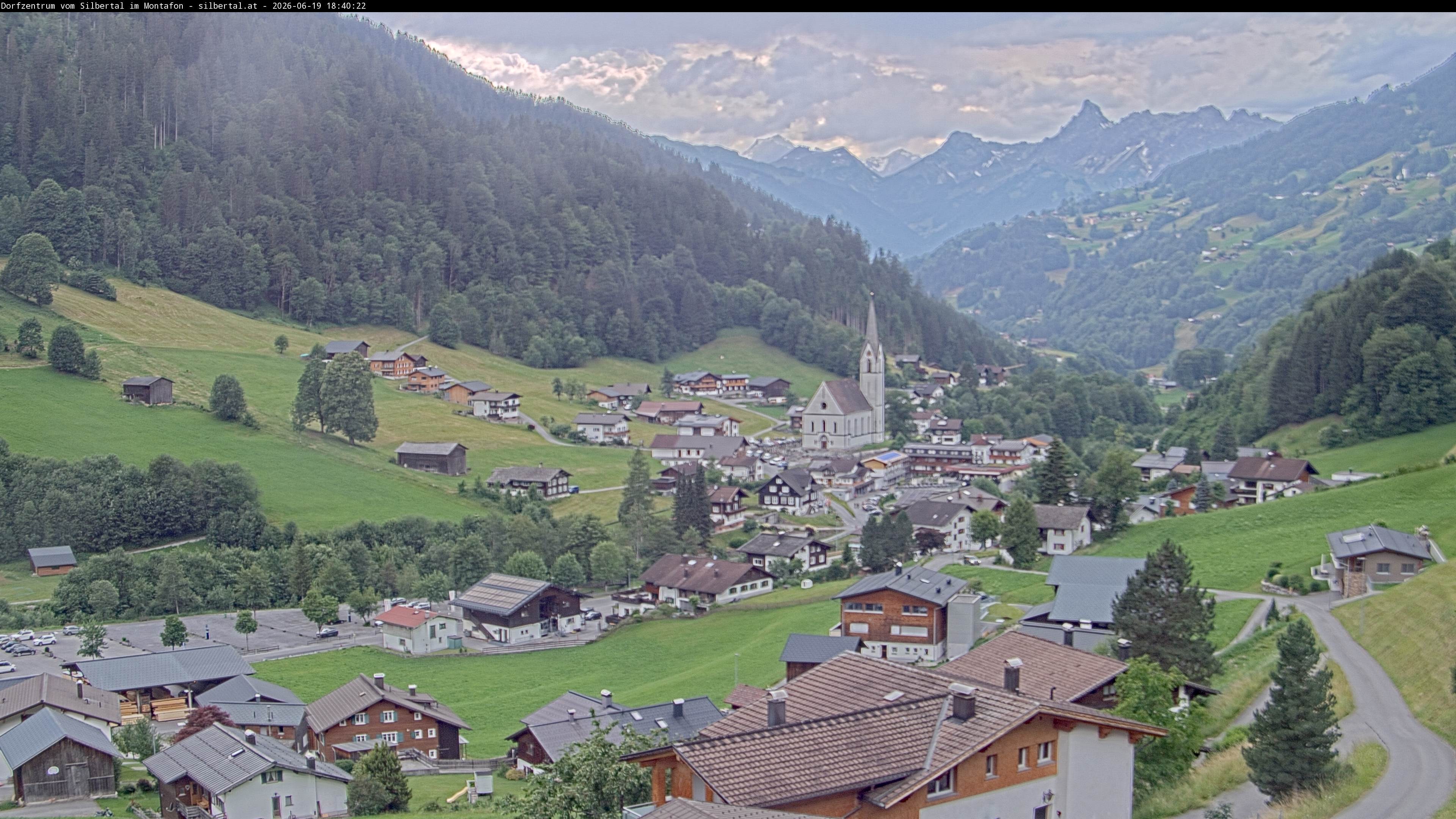 Archiv Foto Webcam Blick auf Silbertal, Vorarlberg