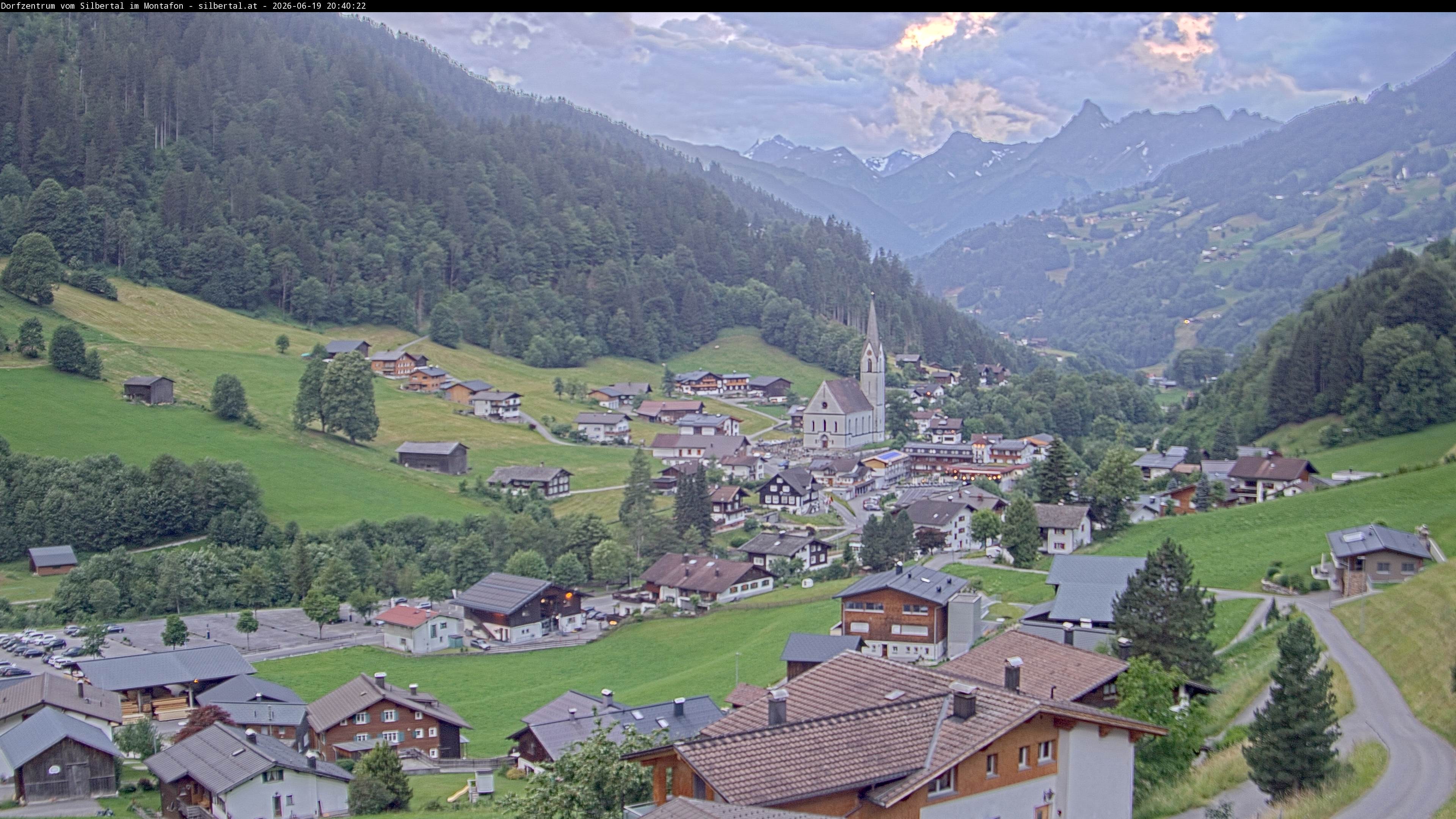 Archiv Foto Webcam Blick auf Silbertal, Vorarlberg