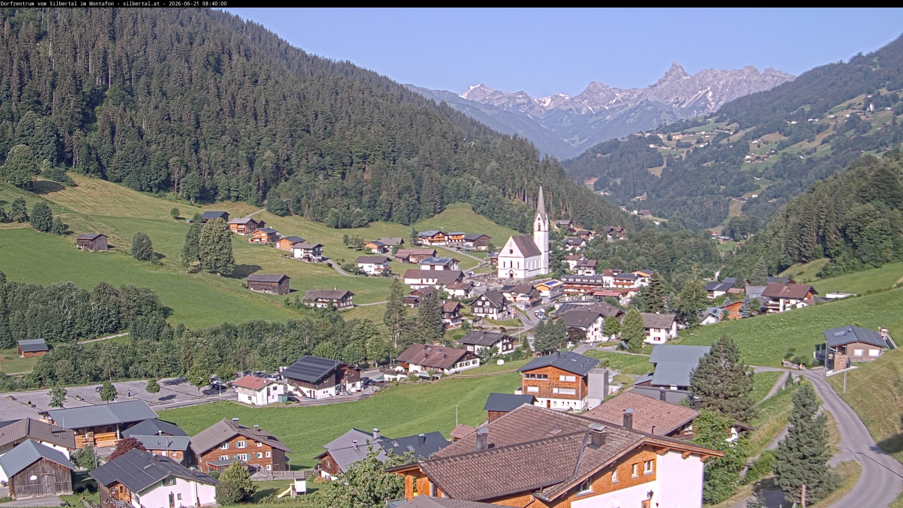 Archiv Foto Webcam Blick auf Silbertal, Vorarlberg