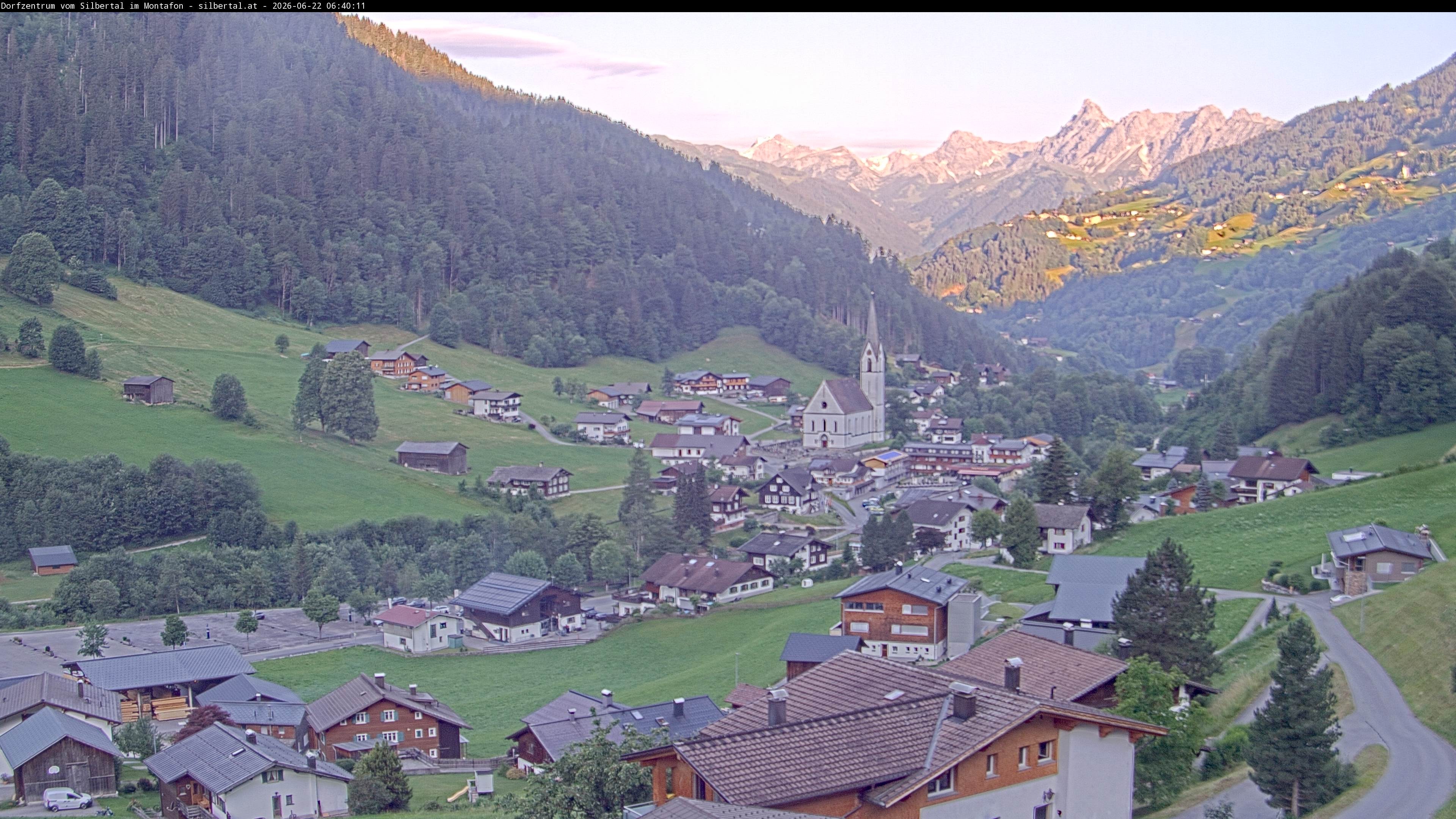 Archiv Foto Webcam Blick auf Silbertal, Vorarlberg