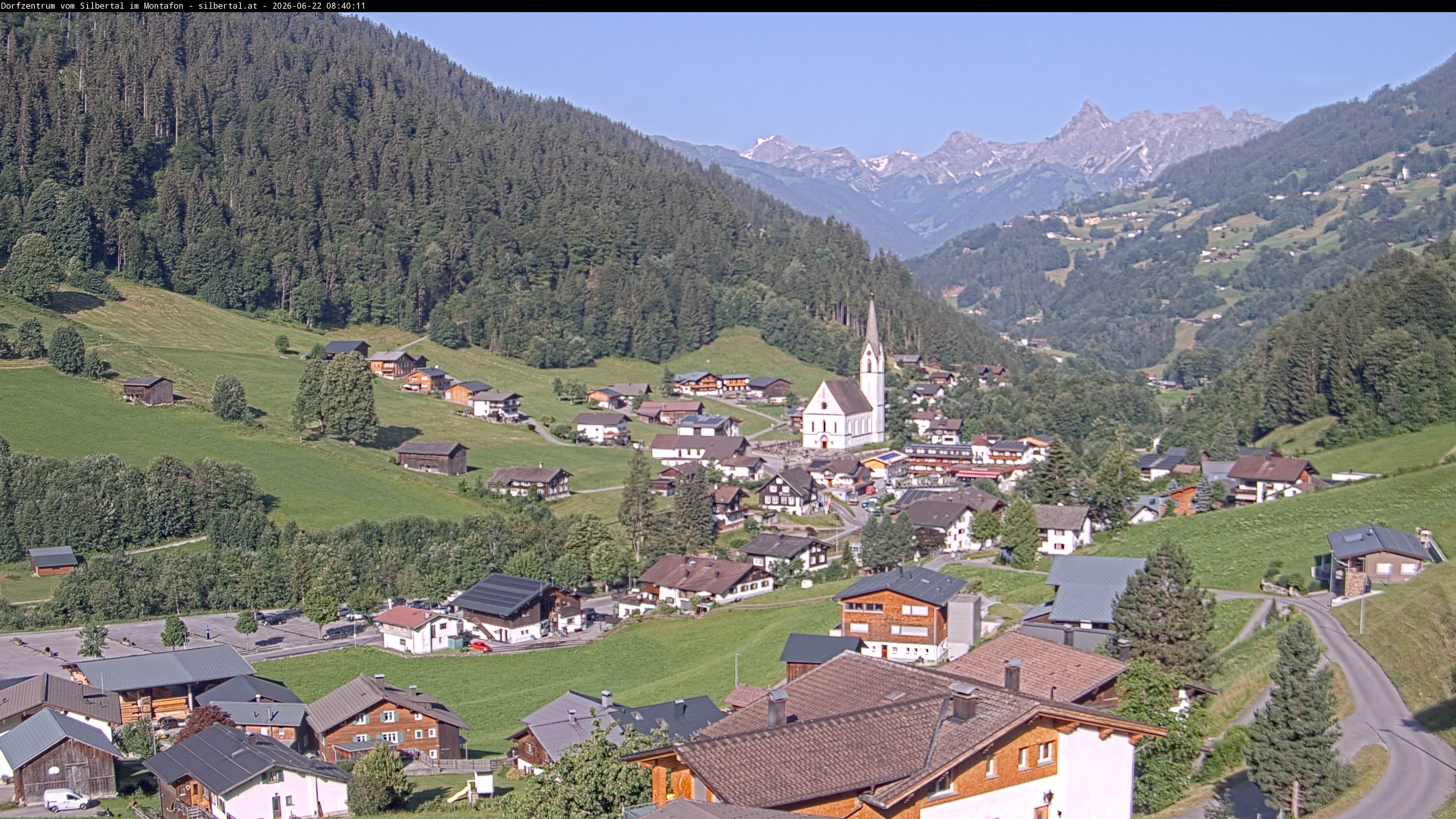 Archiv Foto Webcam Blick auf Silbertal, Vorarlberg