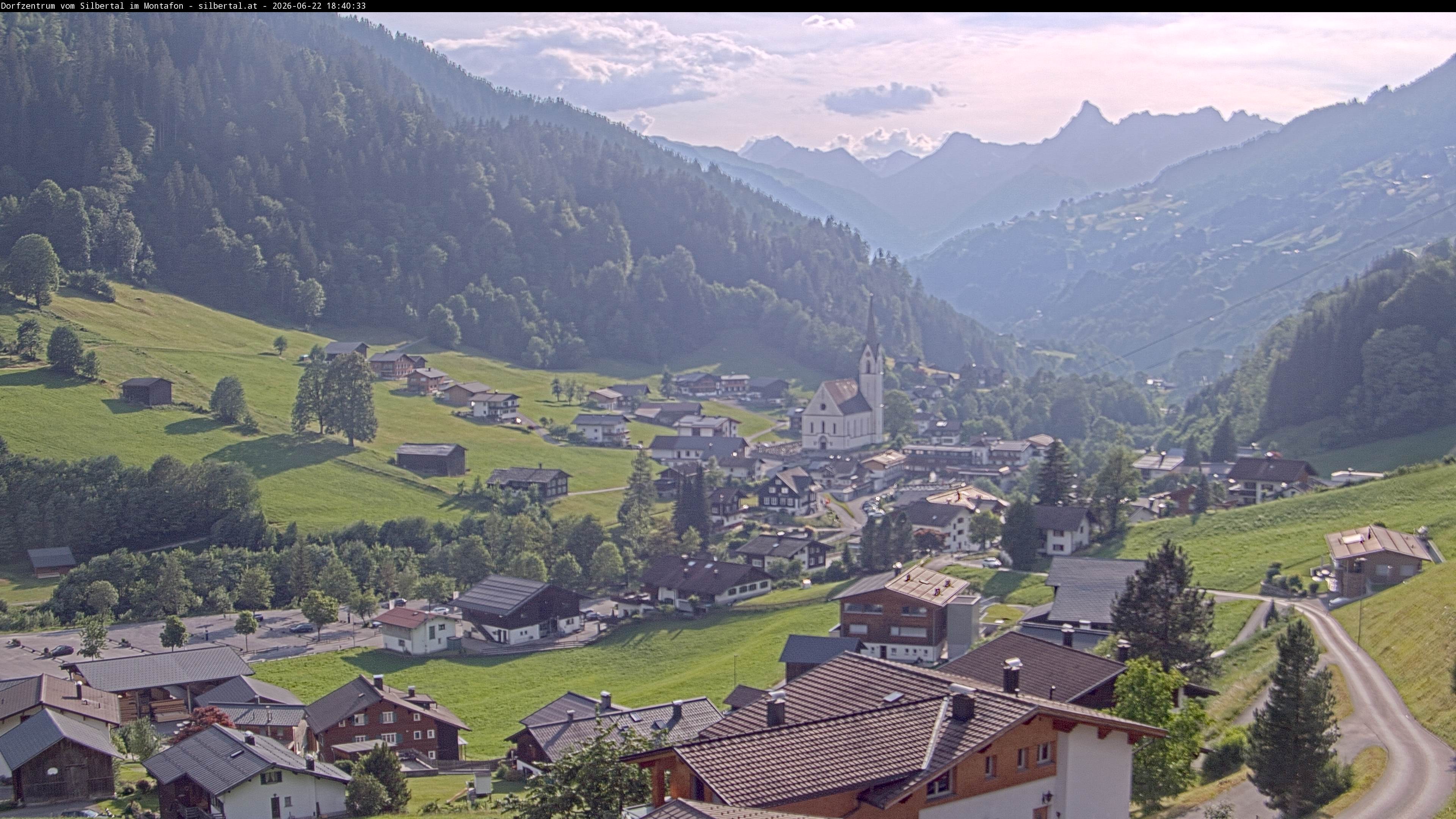 Archiv Foto Webcam Blick auf Silbertal, Vorarlberg