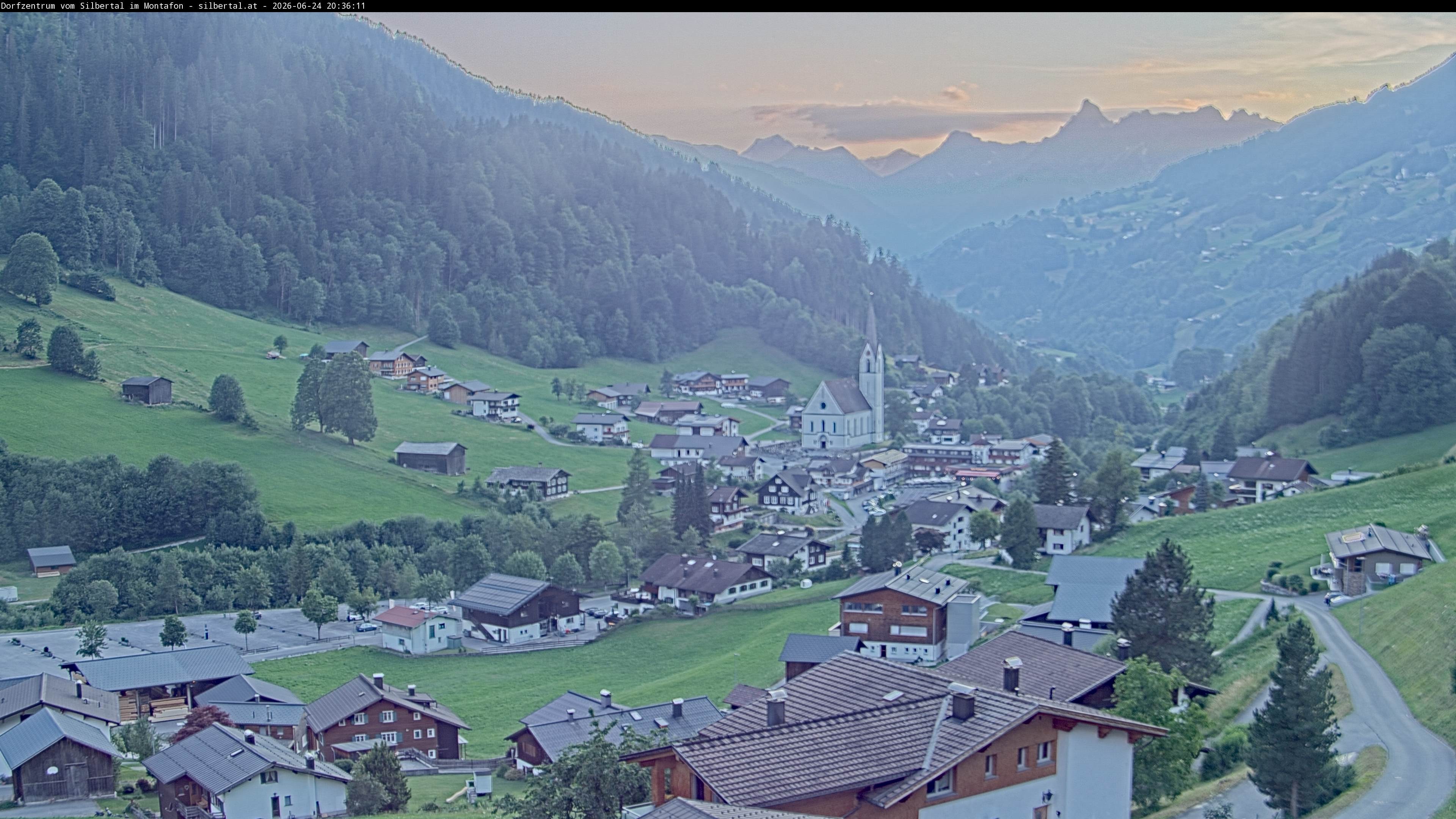Archiv Foto Webcam Blick auf Silbertal, Vorarlberg
