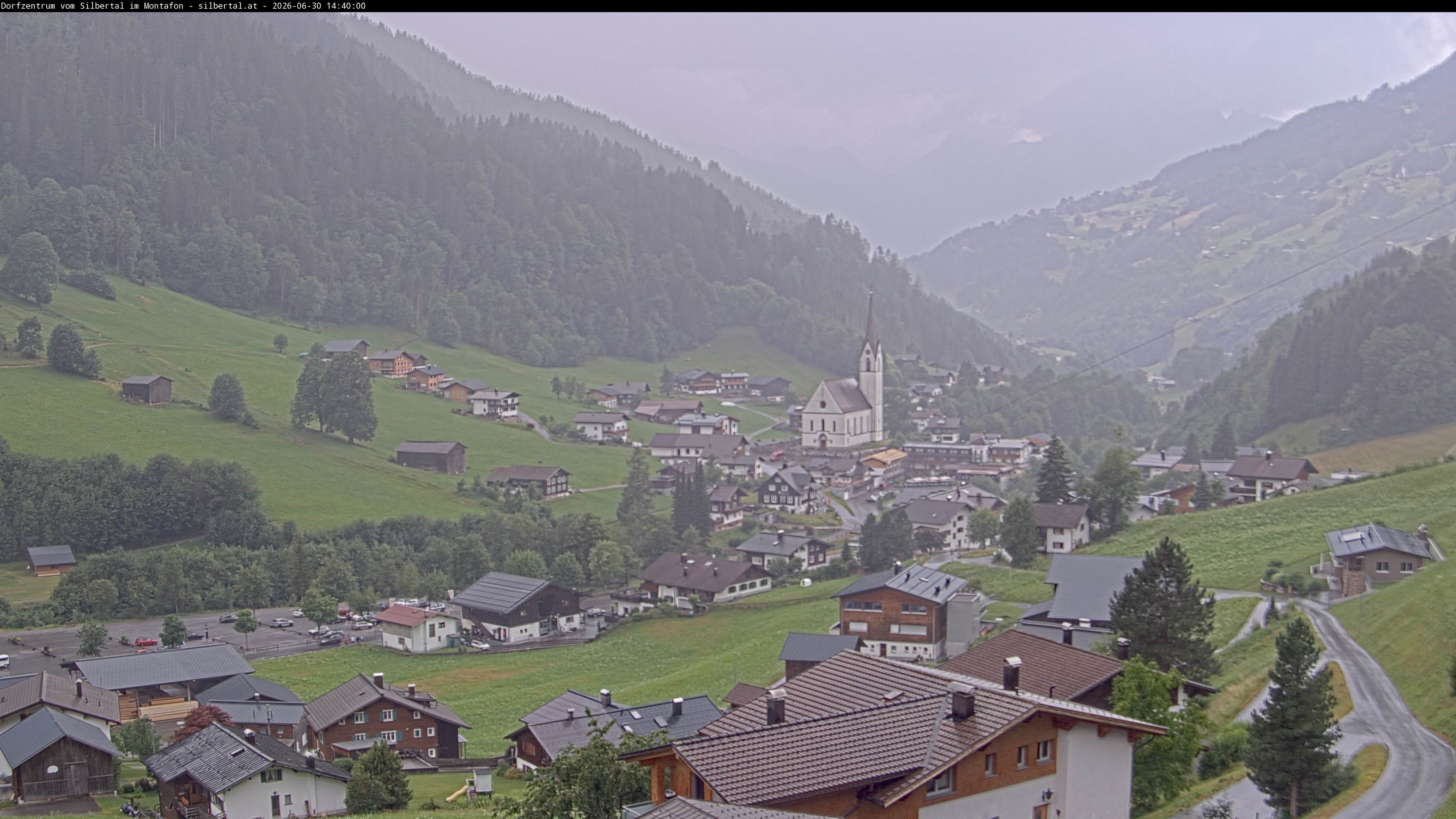 Archiv Foto Webcam Blick auf Silbertal, Vorarlberg