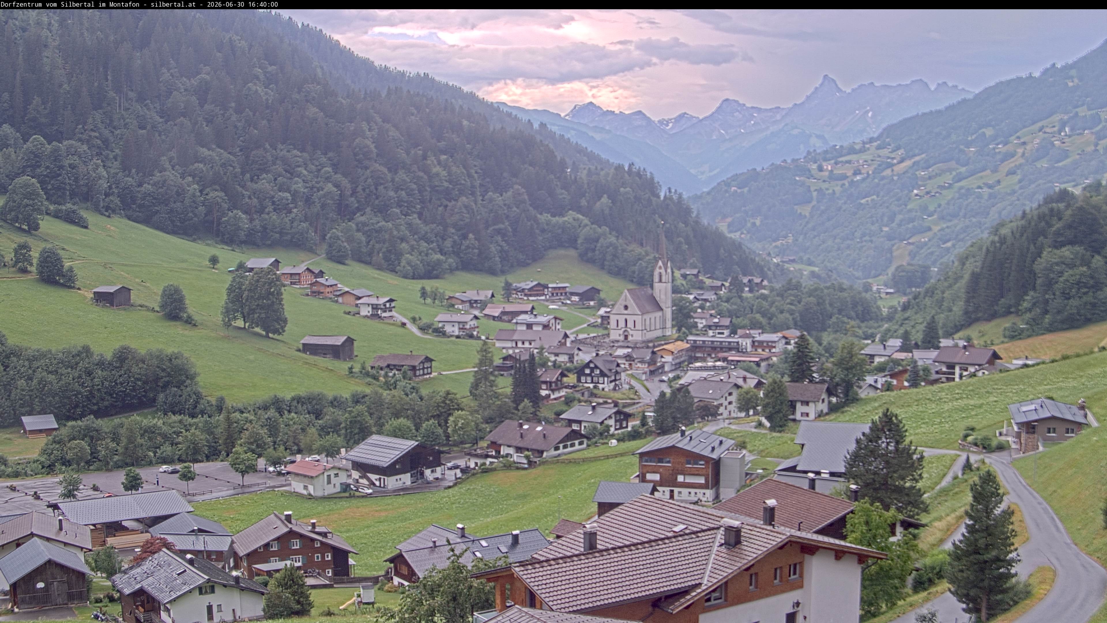 Archiv Foto Webcam Blick auf Silbertal, Vorarlberg