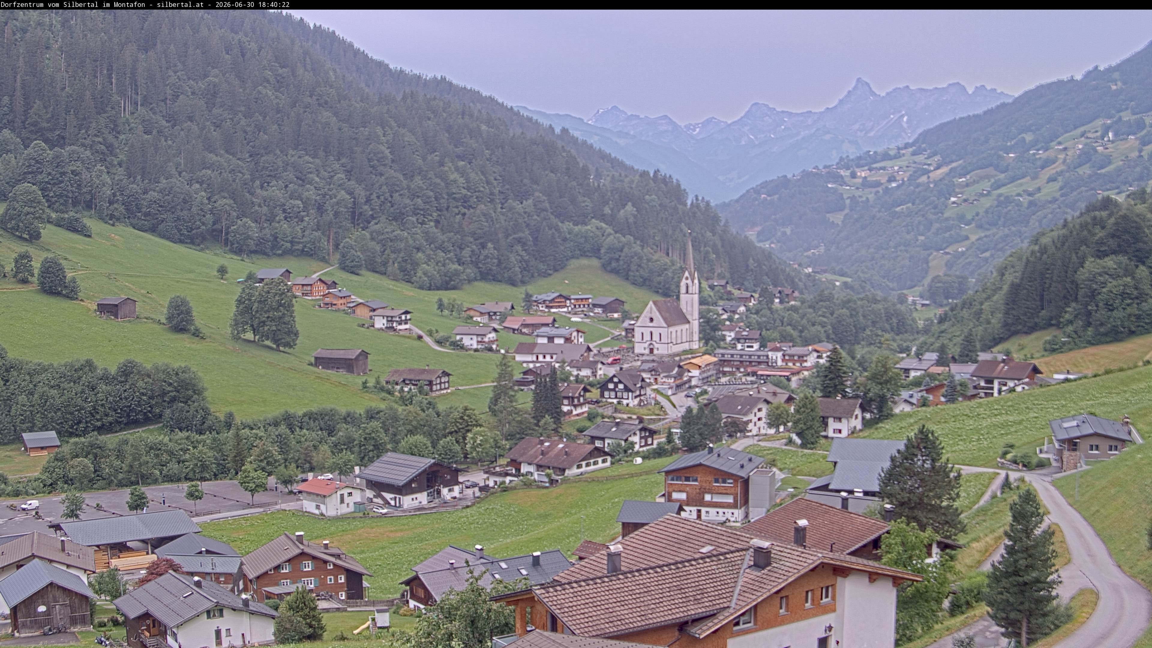 Archiv Foto Webcam Blick auf Silbertal, Vorarlberg