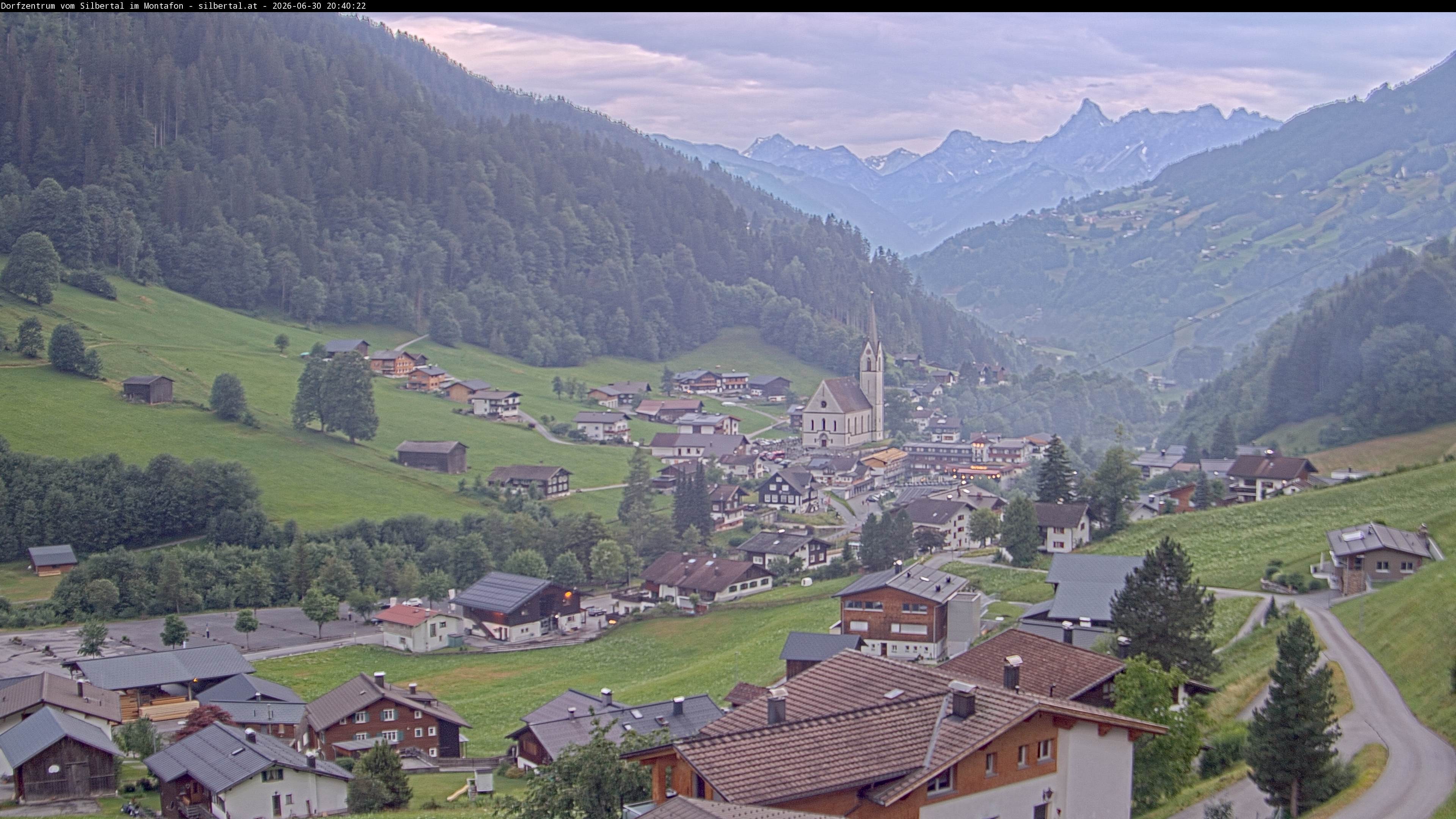 Archiv Foto Webcam Blick auf Silbertal, Vorarlberg