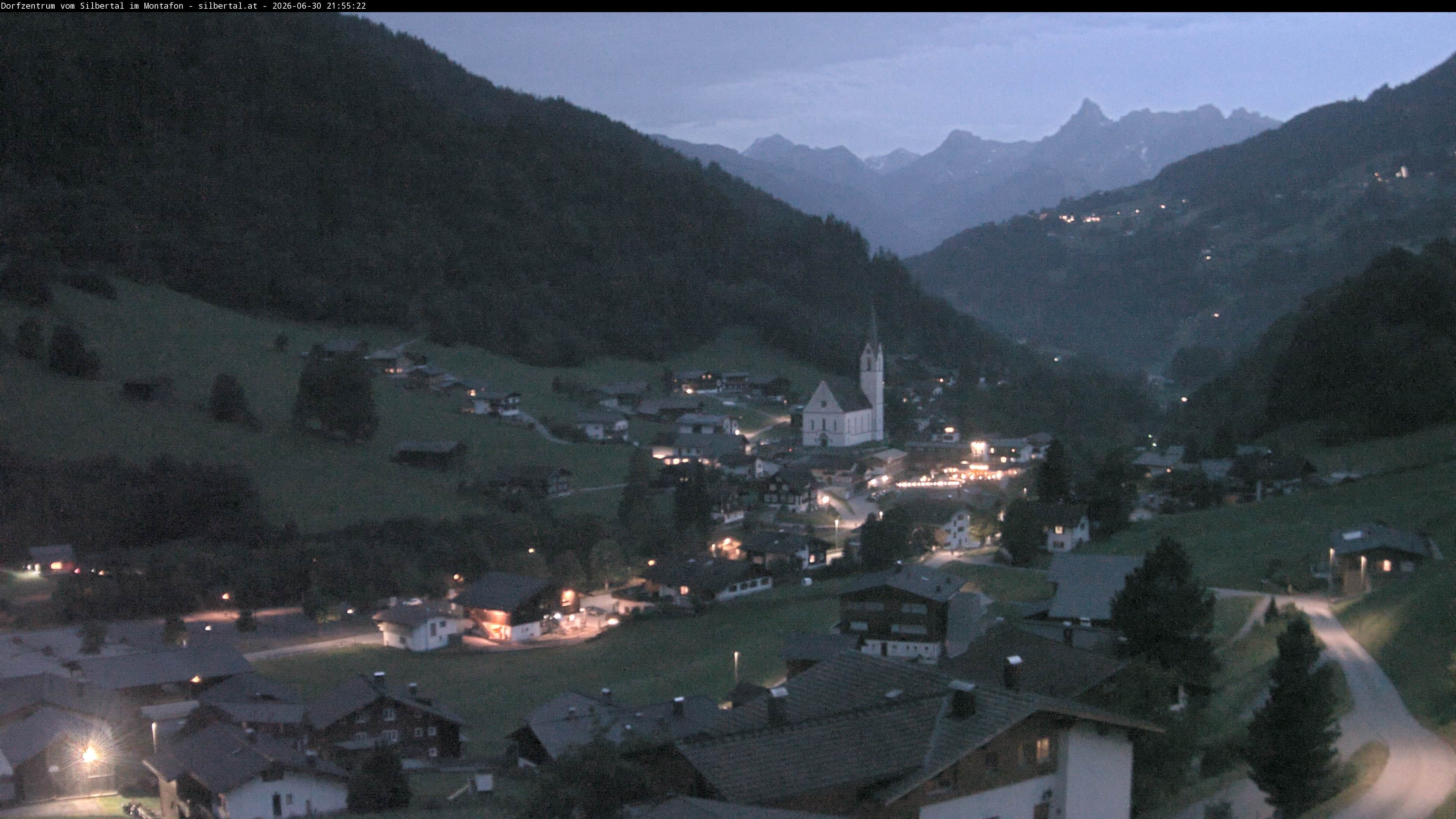 Archiv Foto Webcam Blick auf Silbertal, Vorarlberg