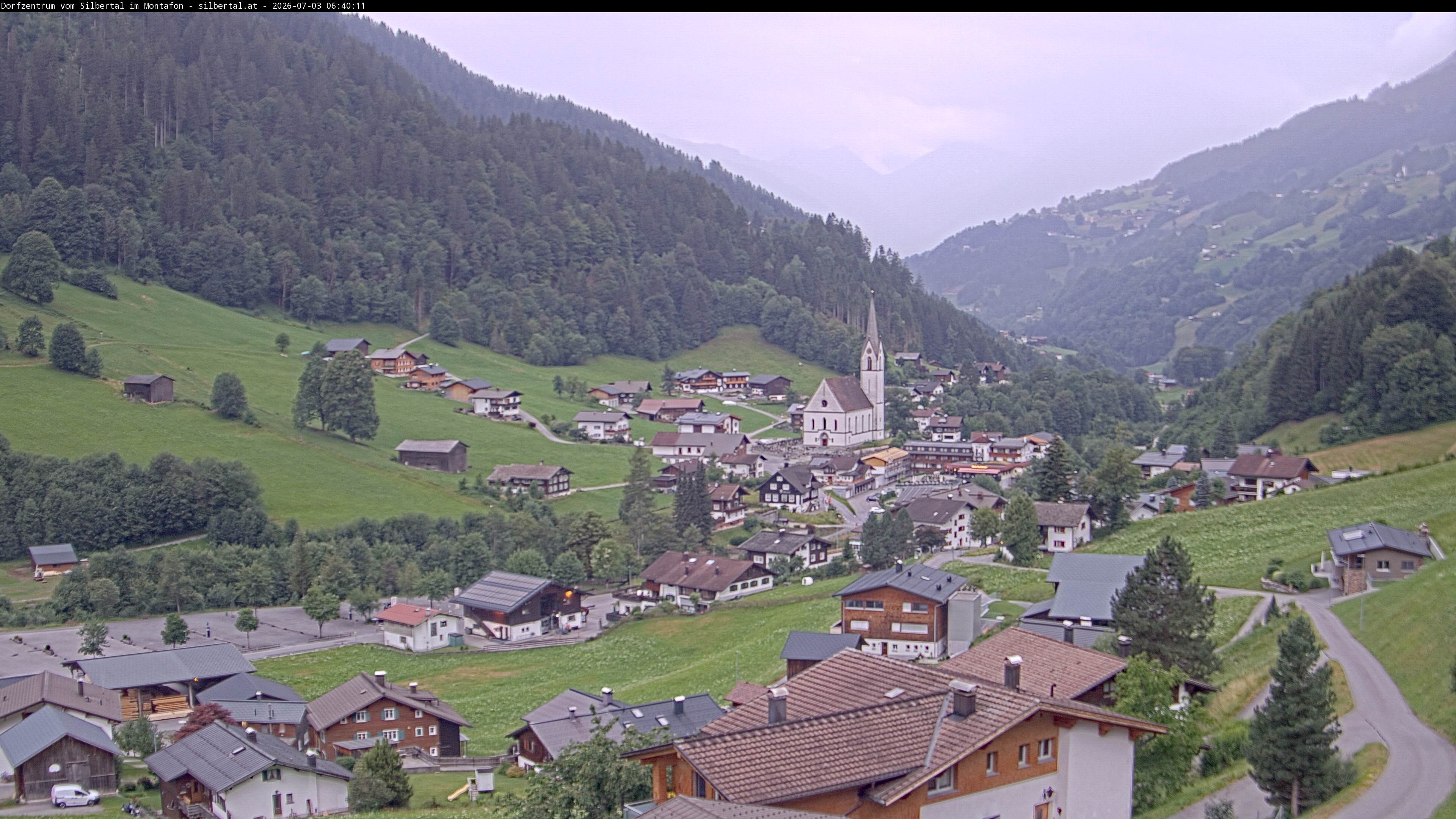 Archiv Foto Webcam Blick auf Silbertal, Vorarlberg