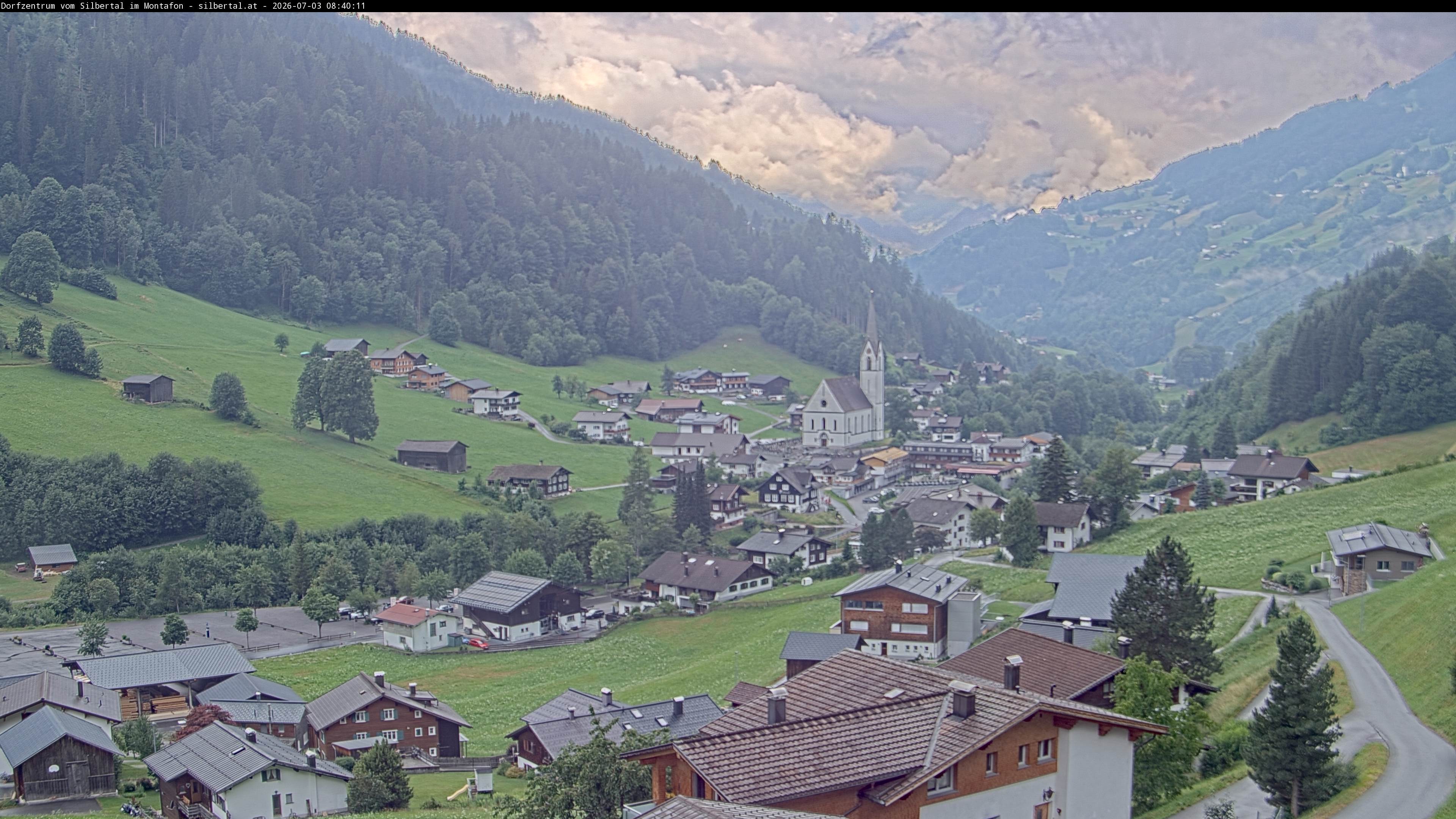 Archiv Foto Webcam Blick auf Silbertal, Vorarlberg
