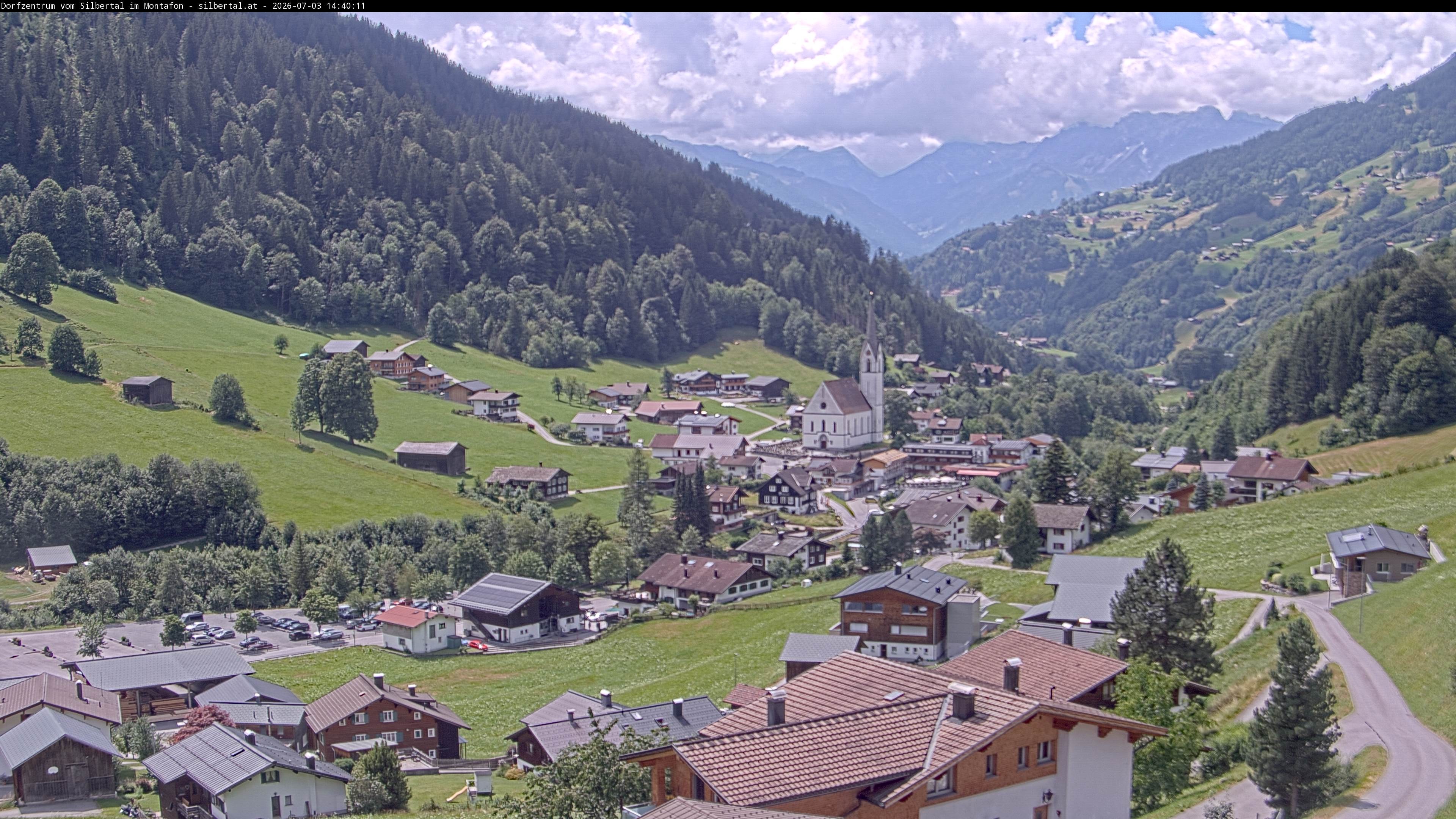Archiv Foto Webcam Blick auf Silbertal, Vorarlberg