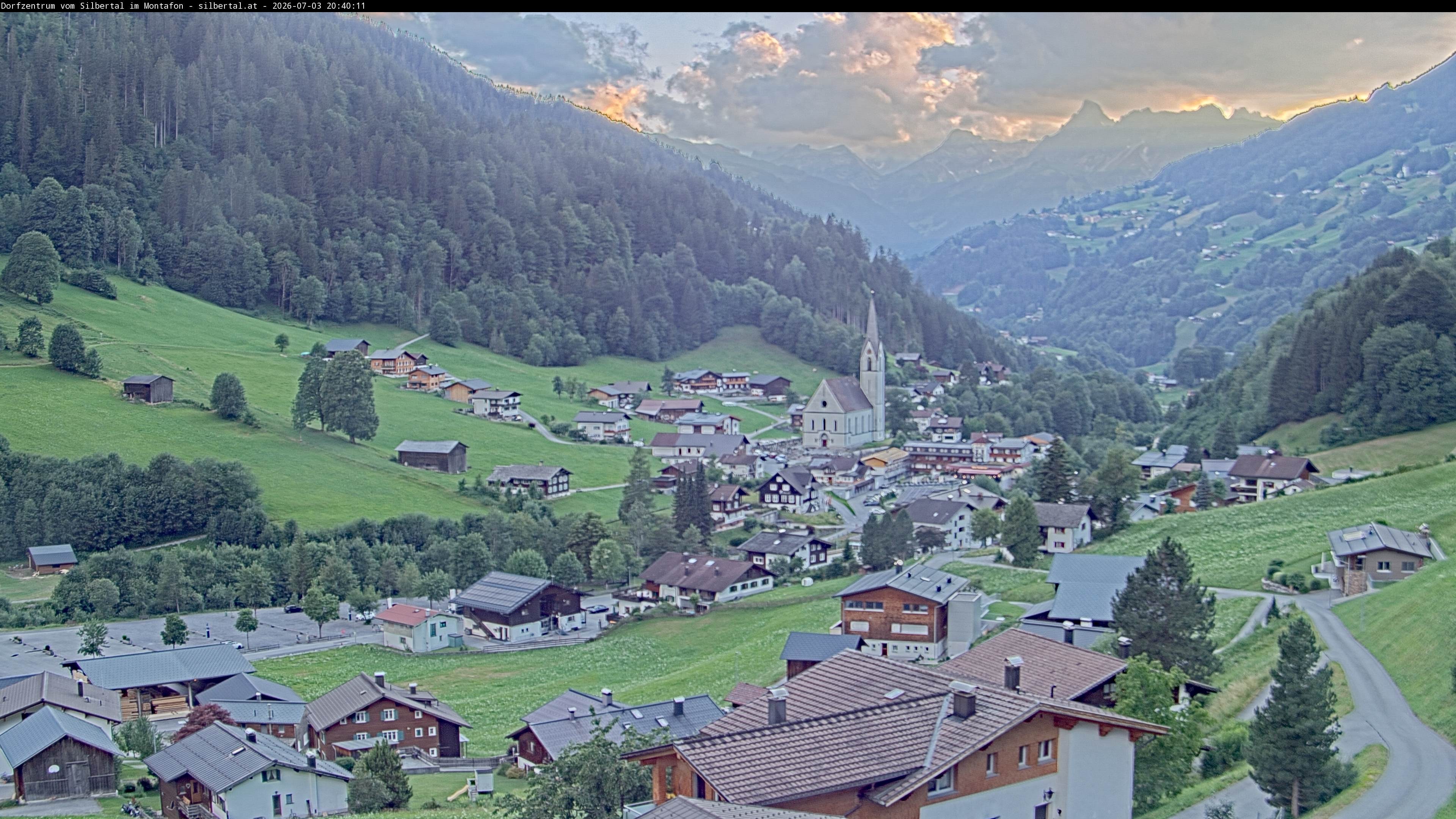 Archiv Foto Webcam Blick auf Silbertal, Vorarlberg