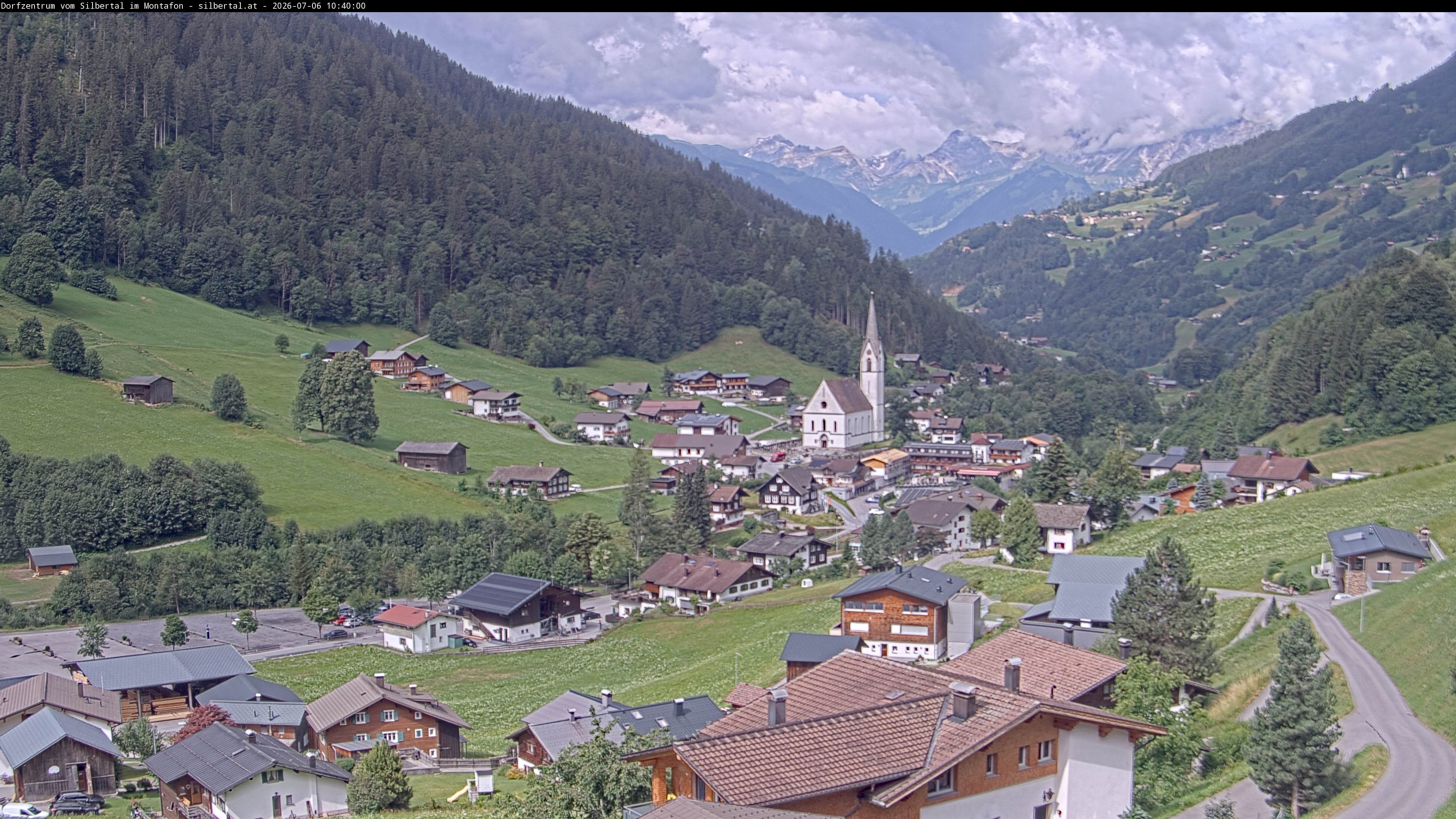 Archiv Foto Webcam Blick auf Silbertal, Vorarlberg