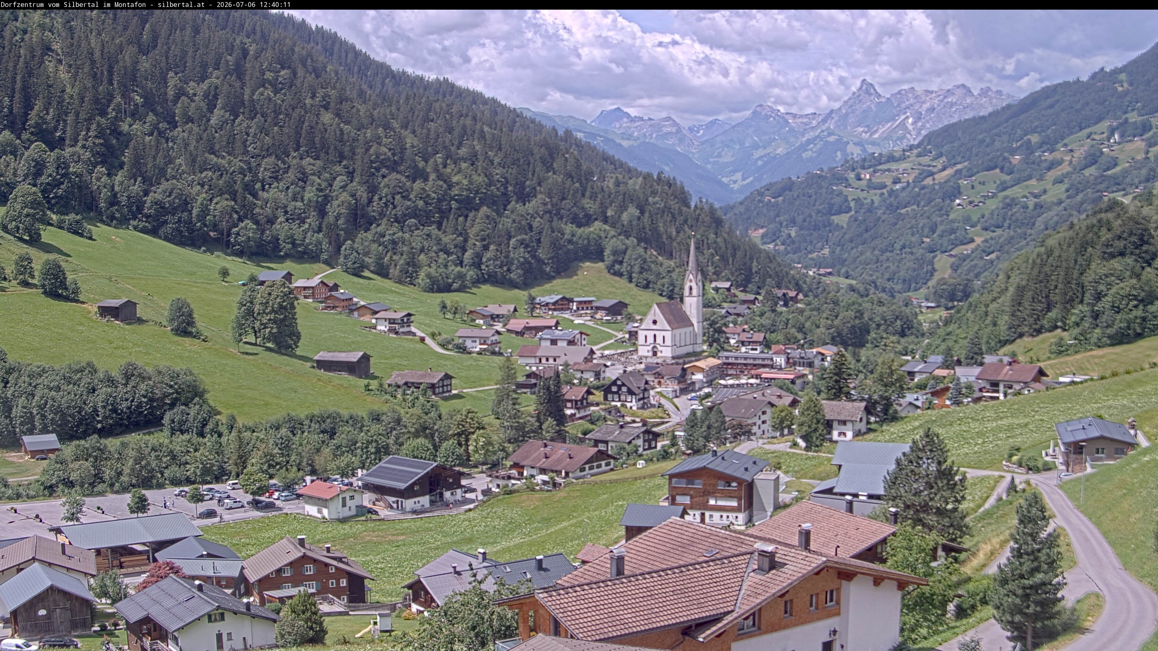 Archiv Foto Webcam Blick auf Silbertal, Vorarlberg