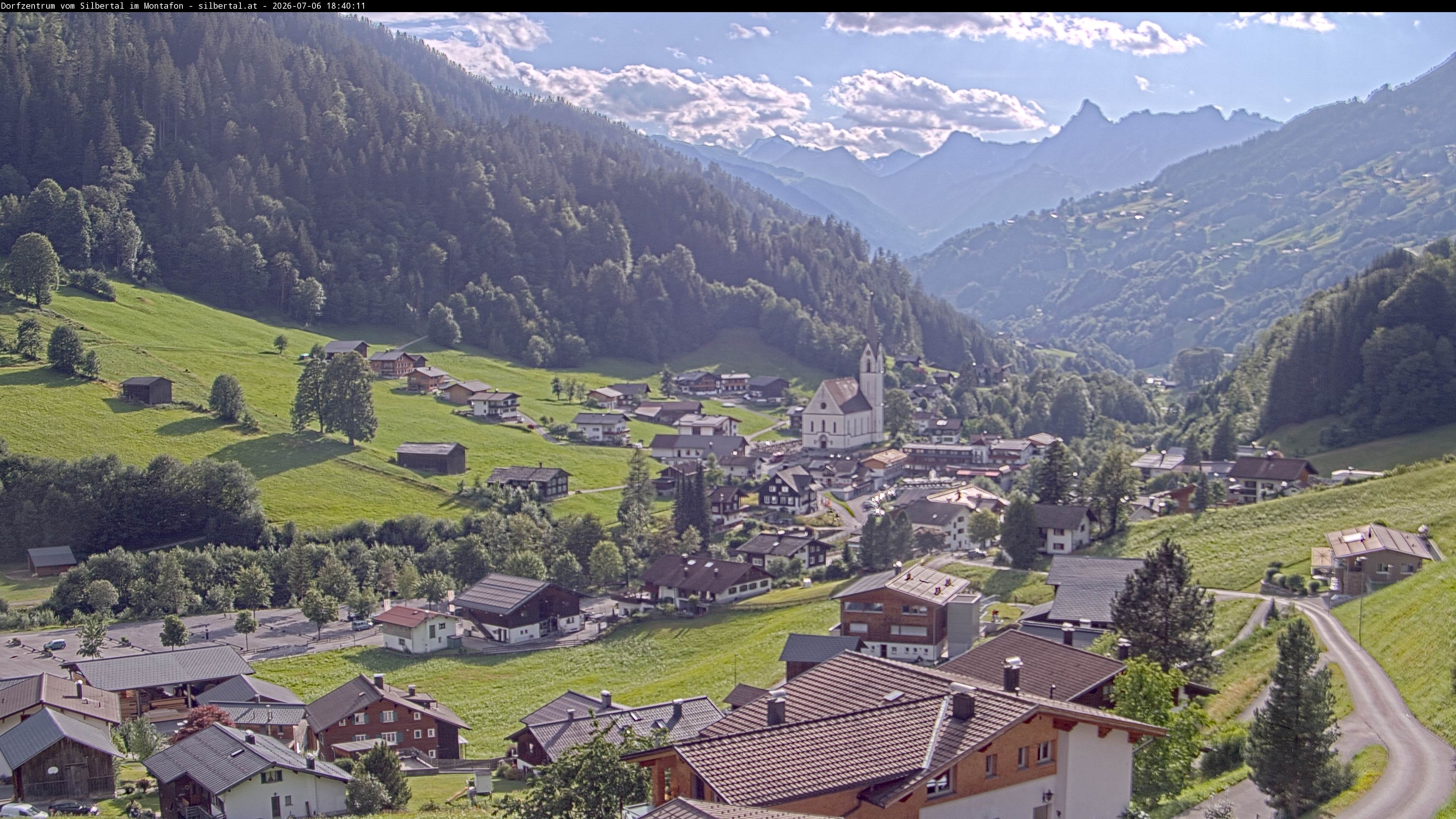 Archiv Foto Webcam Blick auf Silbertal, Vorarlberg