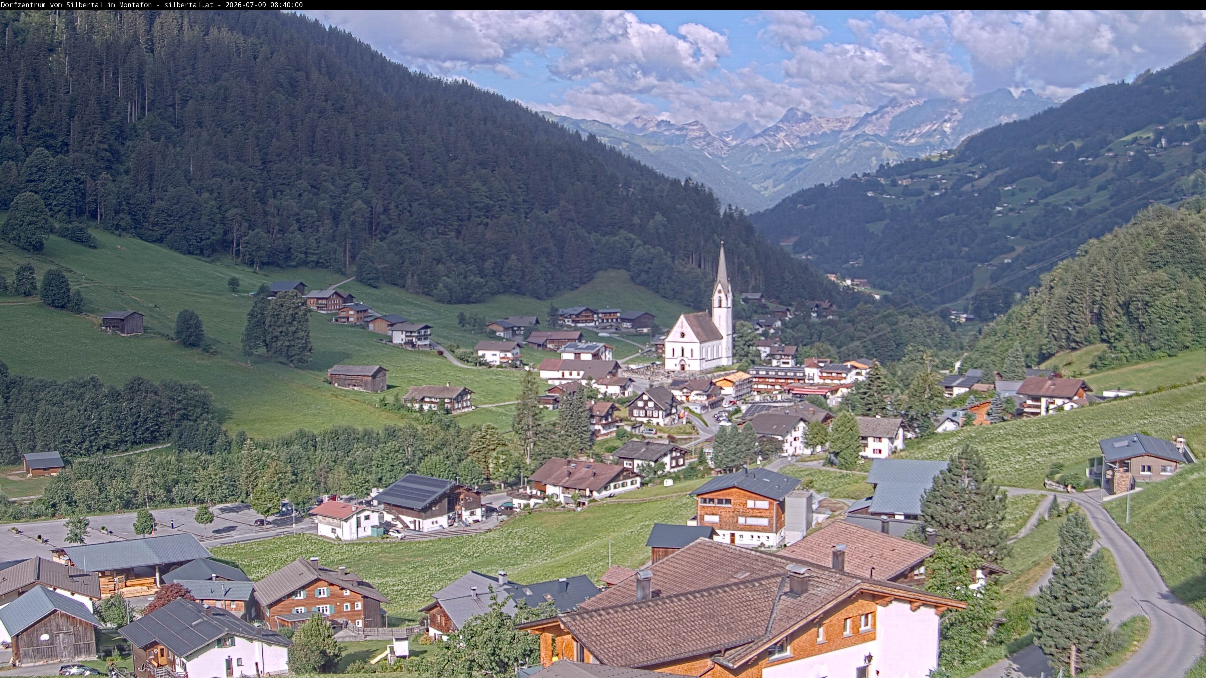 Archiv Foto Webcam Blick auf Silbertal, Vorarlberg