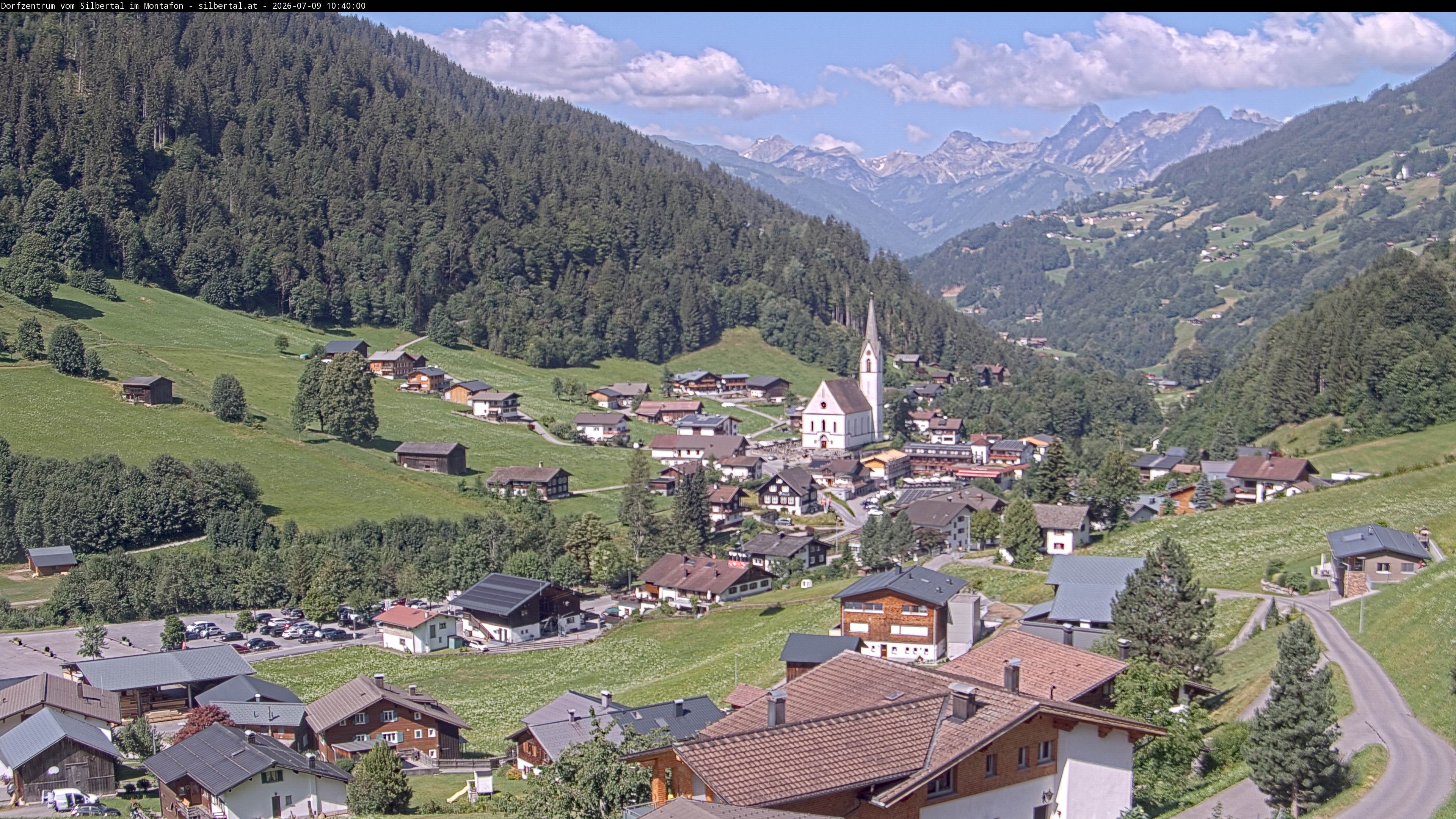 Archiv Foto Webcam Blick auf Silbertal, Vorarlberg