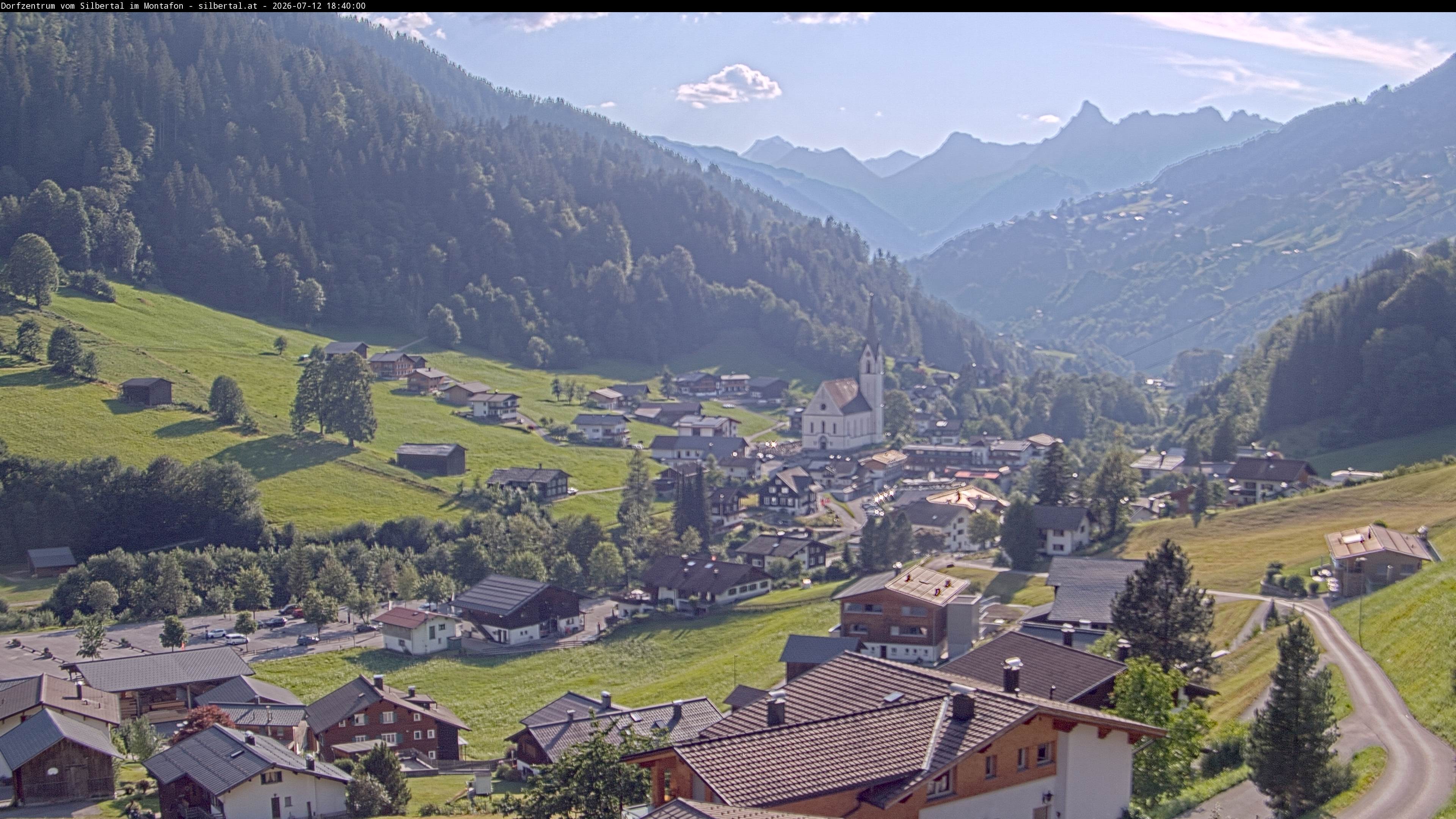 Archiv Foto Webcam Blick auf Silbertal, Vorarlberg