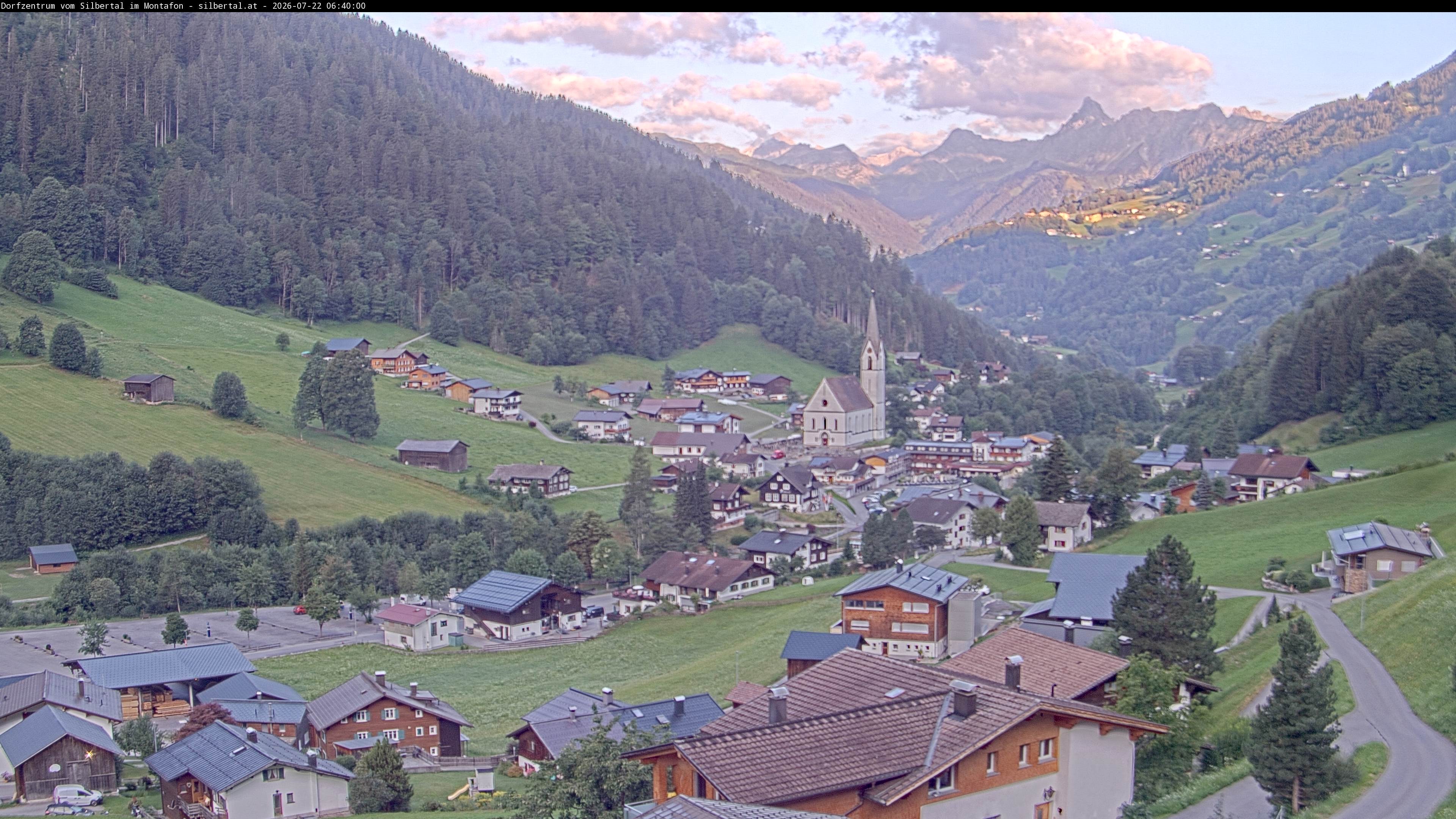 Archiv Foto Webcam Blick auf Silbertal, Vorarlberg