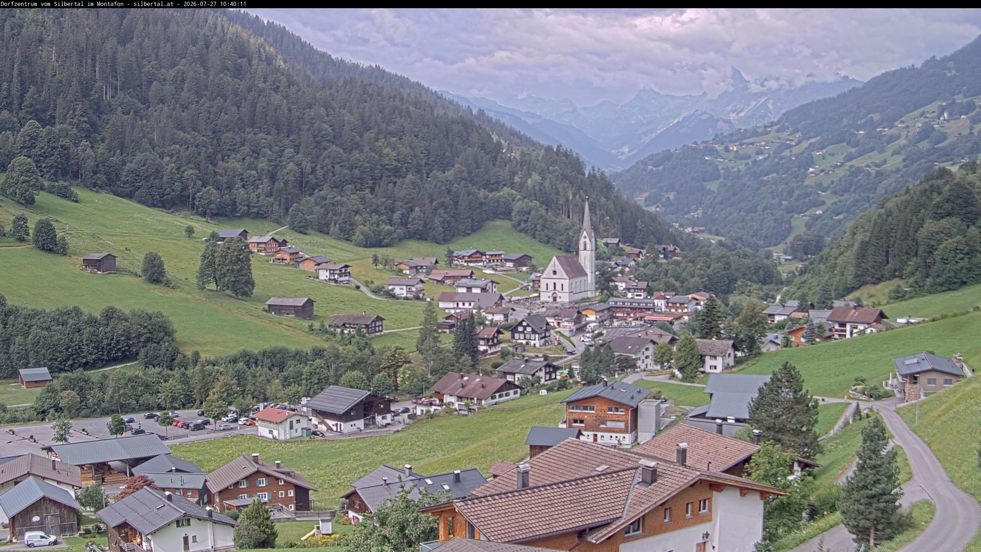 Archiv Foto Webcam Blick auf Silbertal, Vorarlberg