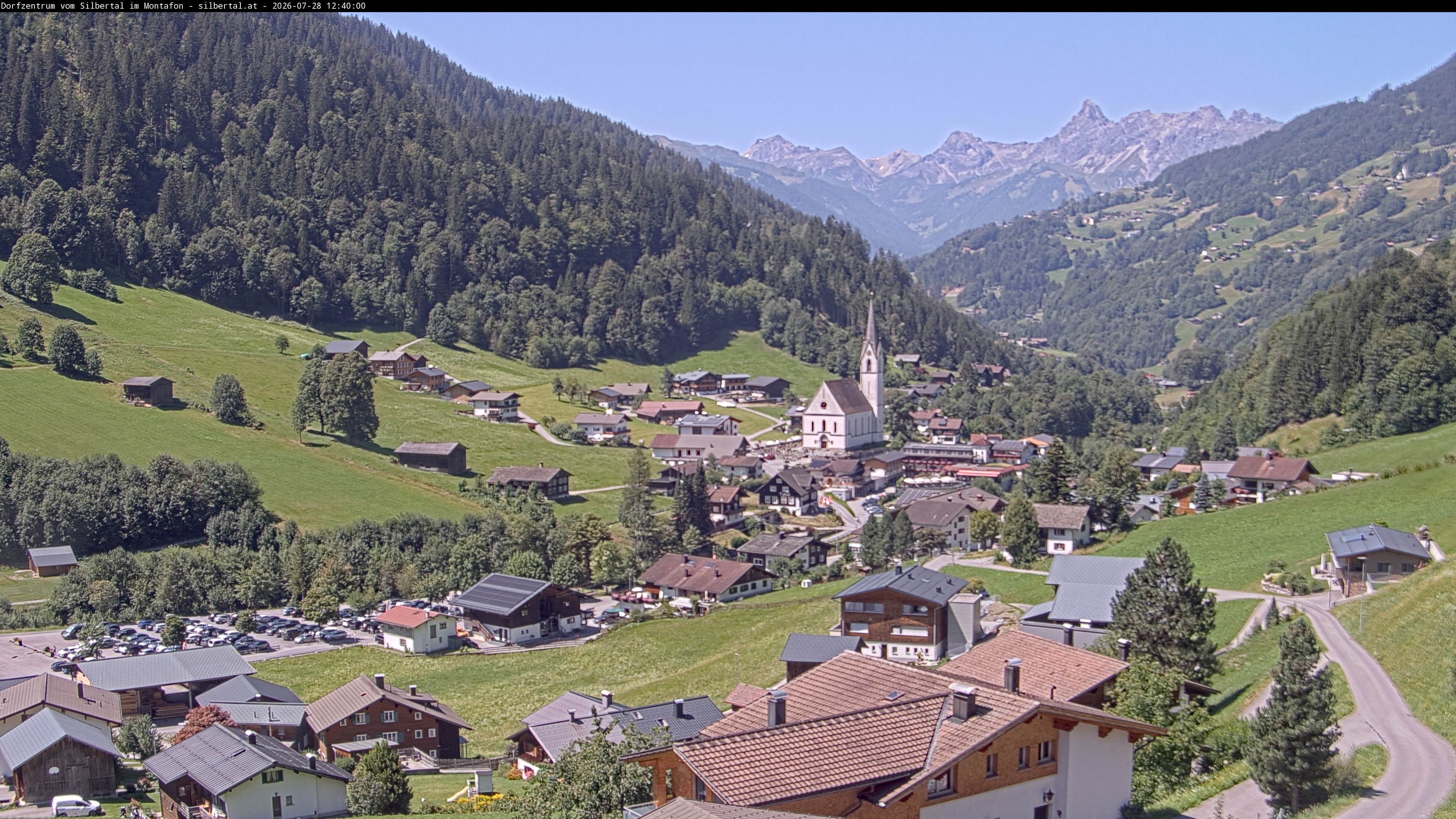 Archived image Webcam Silbertal, Vorarlberg