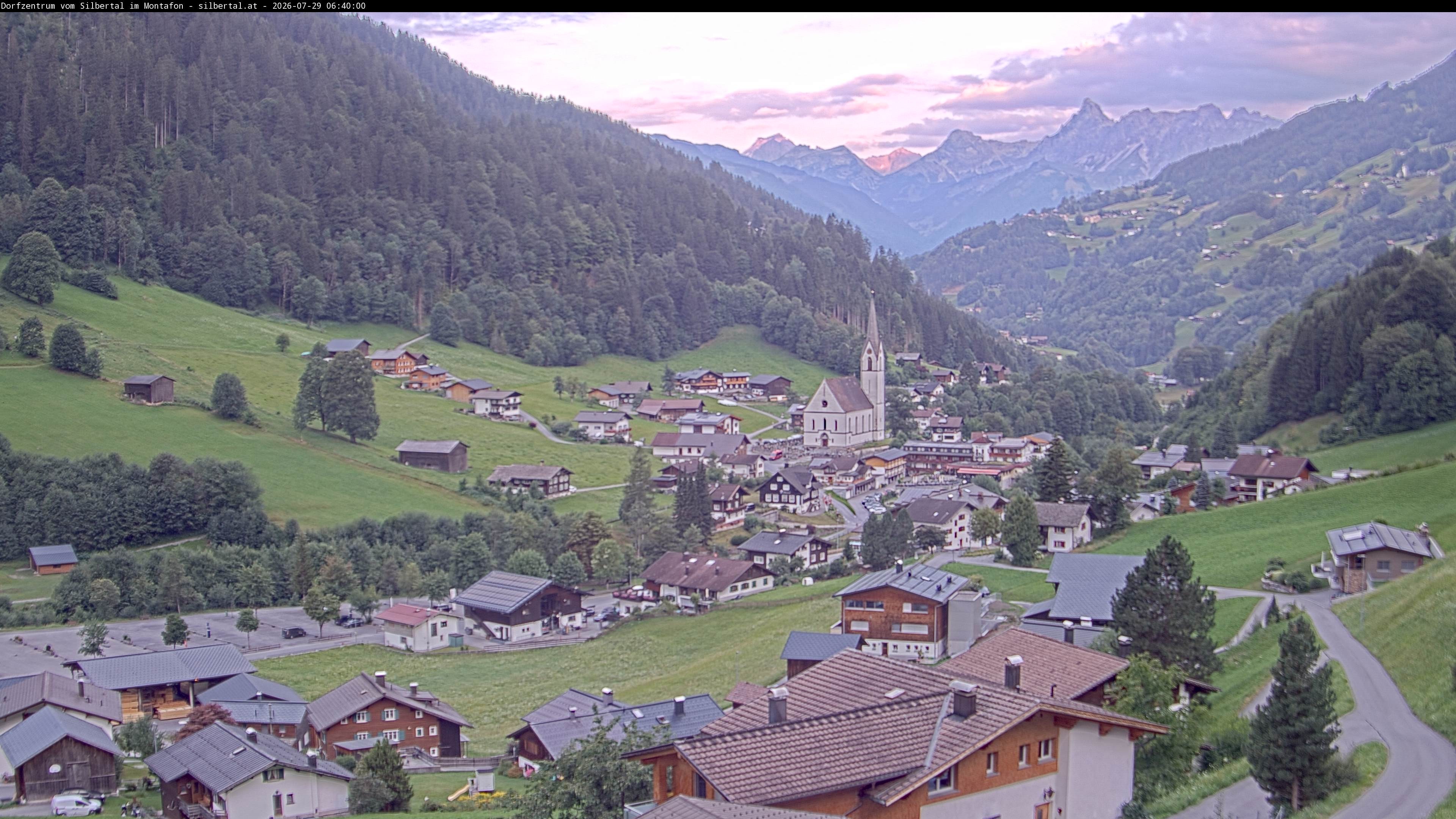 Archiv Foto Webcam Blick auf Silbertal, Vorarlberg