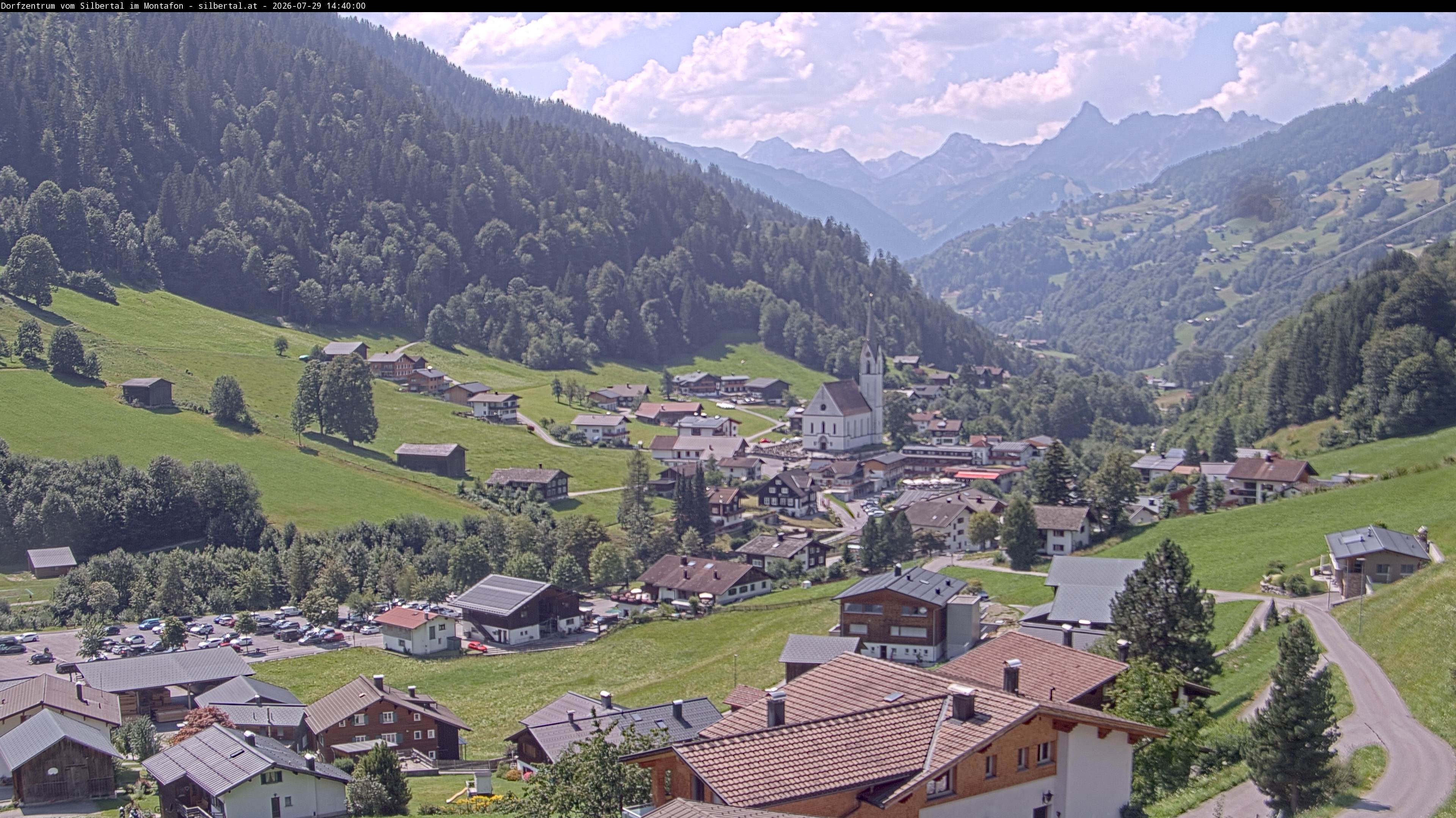 Archiv Foto Webcam Blick auf Silbertal, Vorarlberg