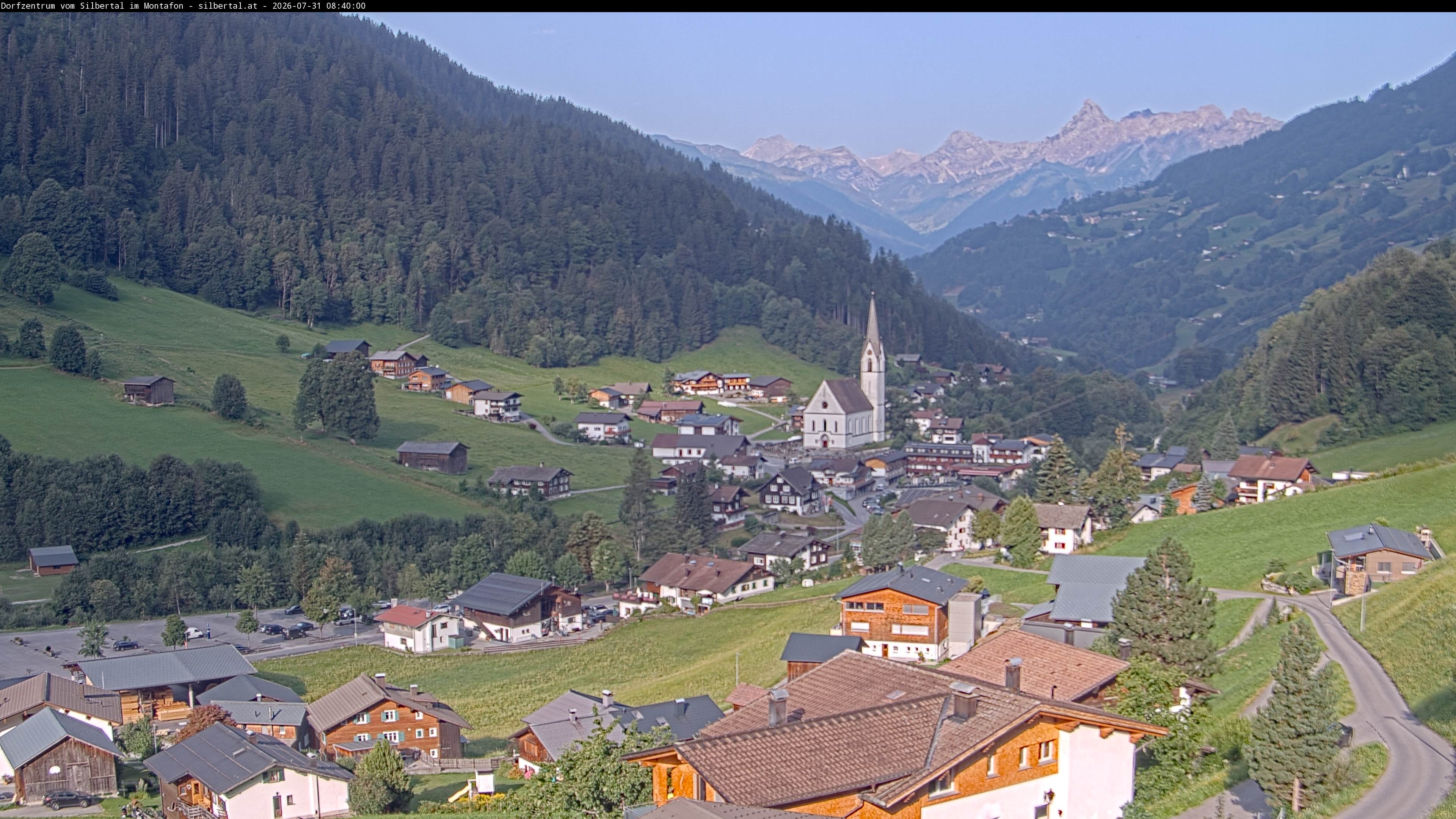 Archiv Foto Webcam Blick auf Silbertal, Vorarlberg