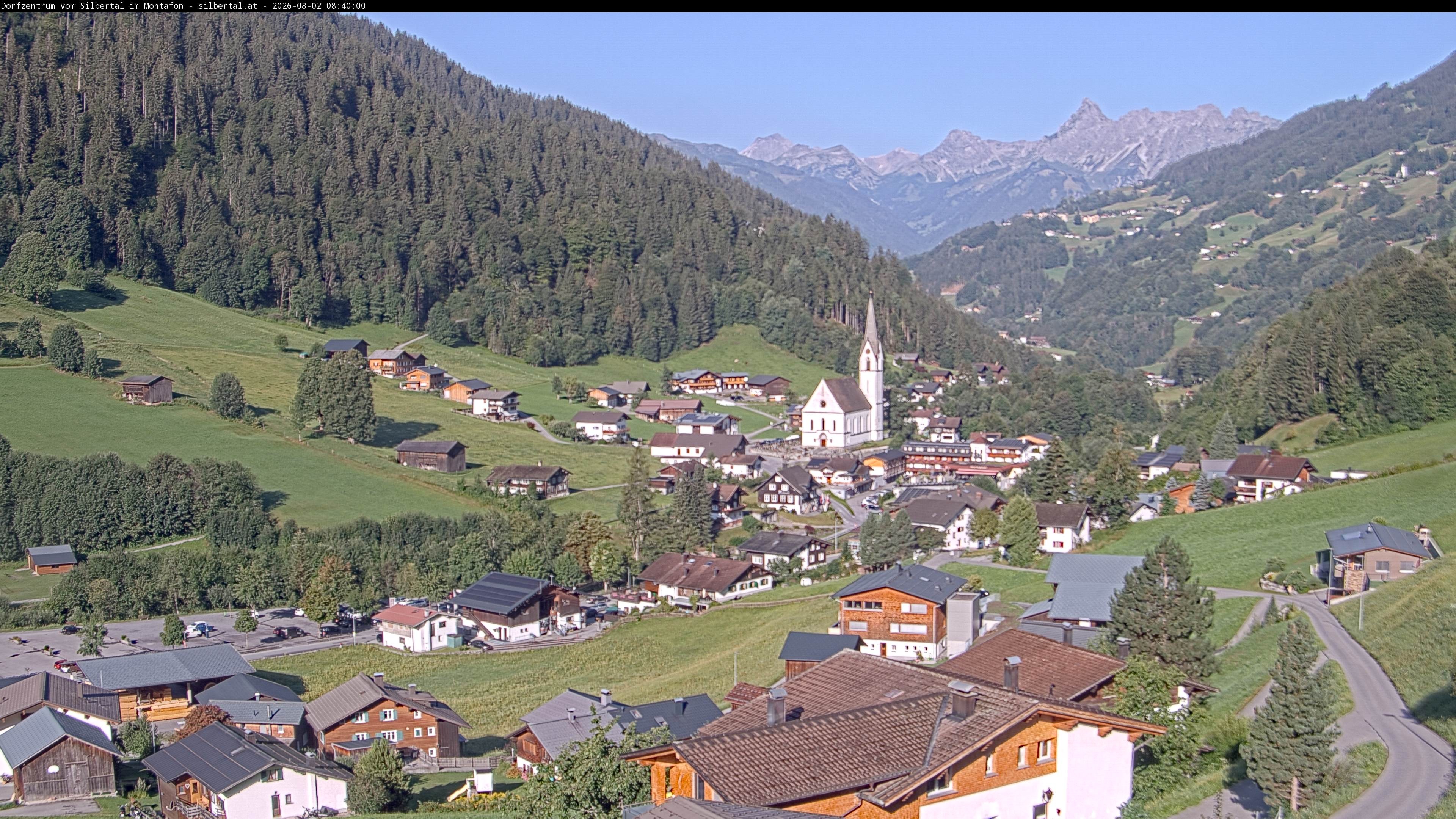 Archiv Foto Webcam Blick auf Silbertal, Vorarlberg