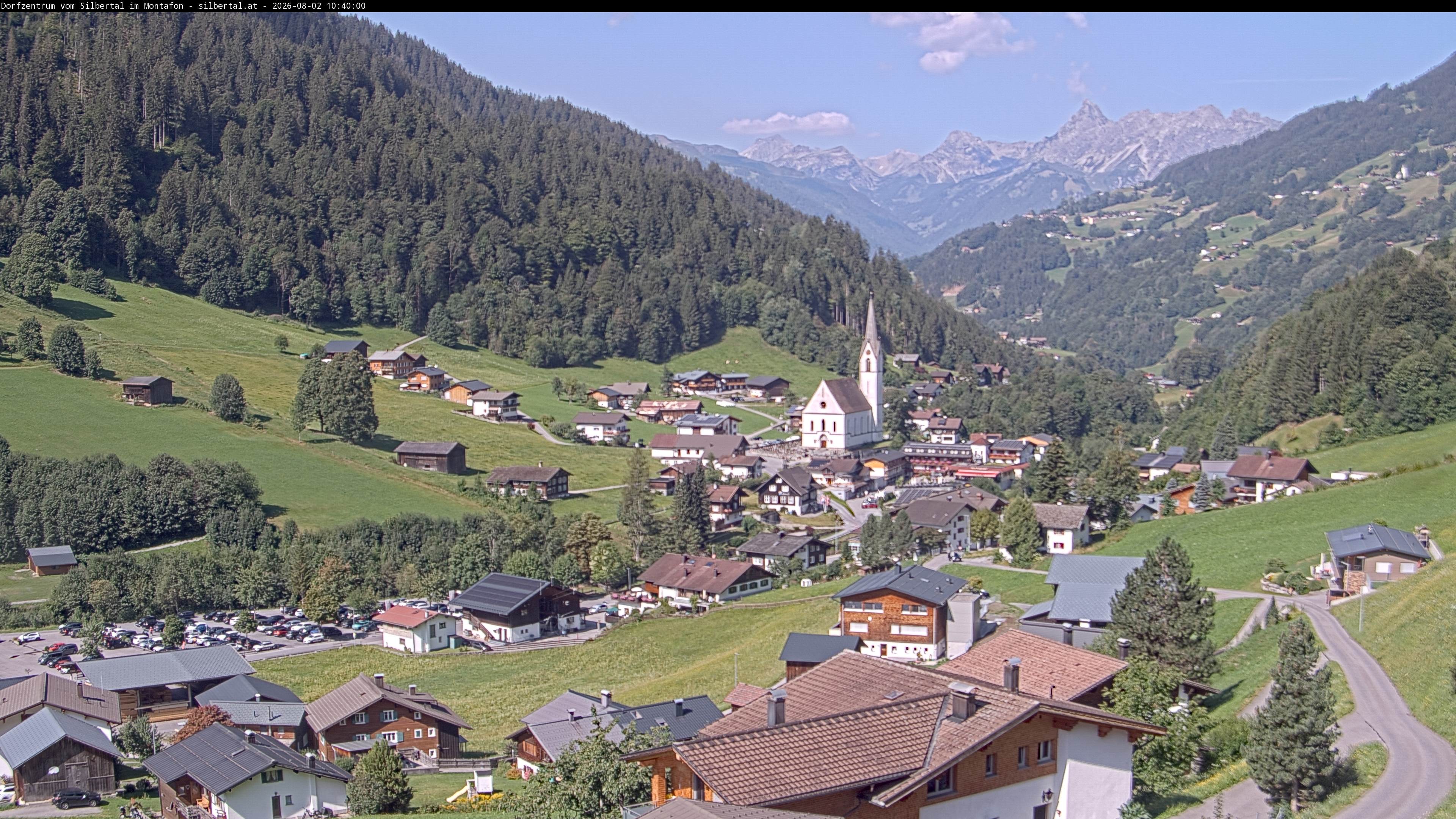 Archiv Foto Webcam Blick auf Silbertal, Vorarlberg