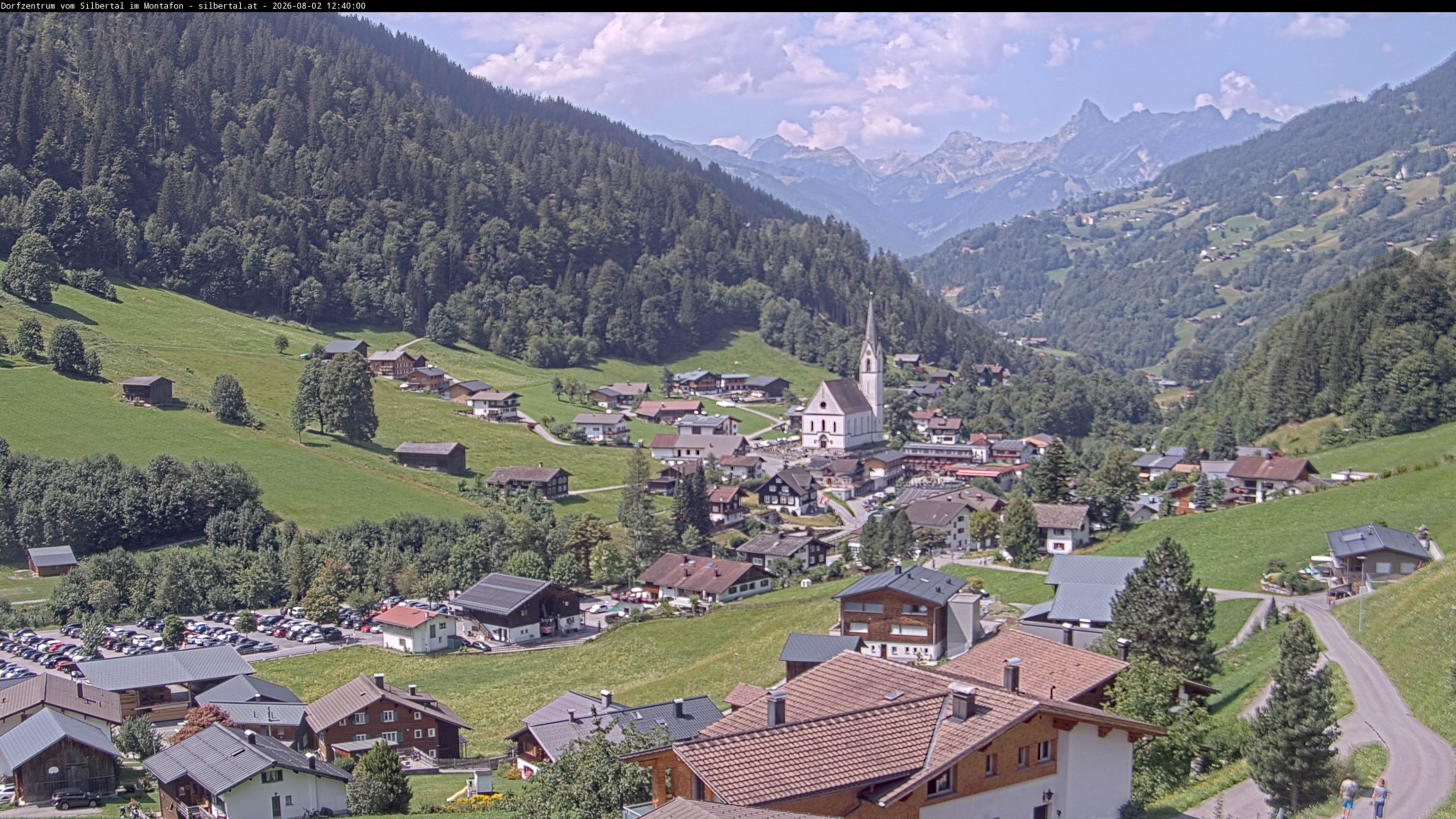 Archiv Foto Webcam Blick auf Silbertal, Vorarlberg