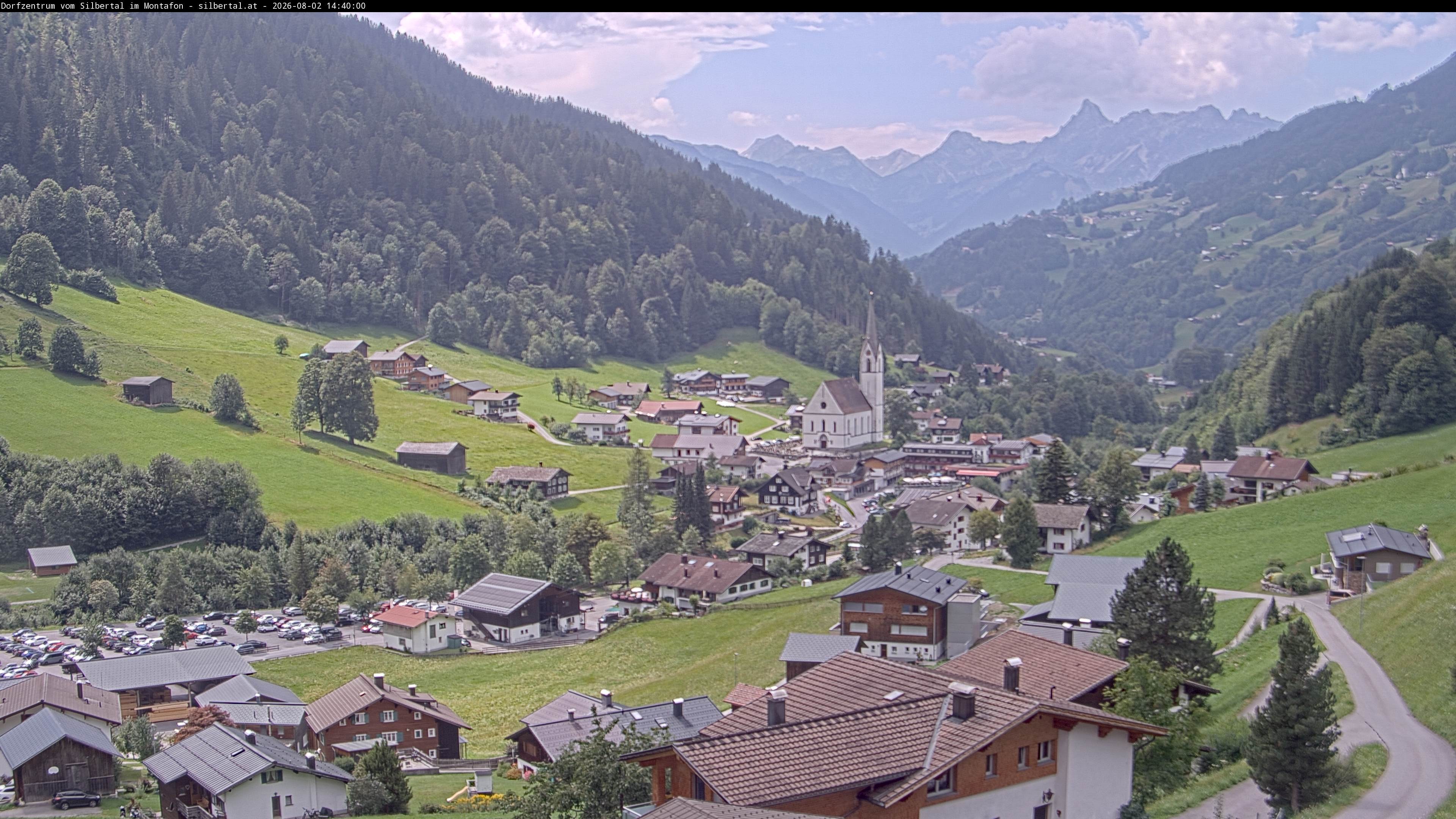 Archiv Foto Webcam Blick auf Silbertal, Vorarlberg