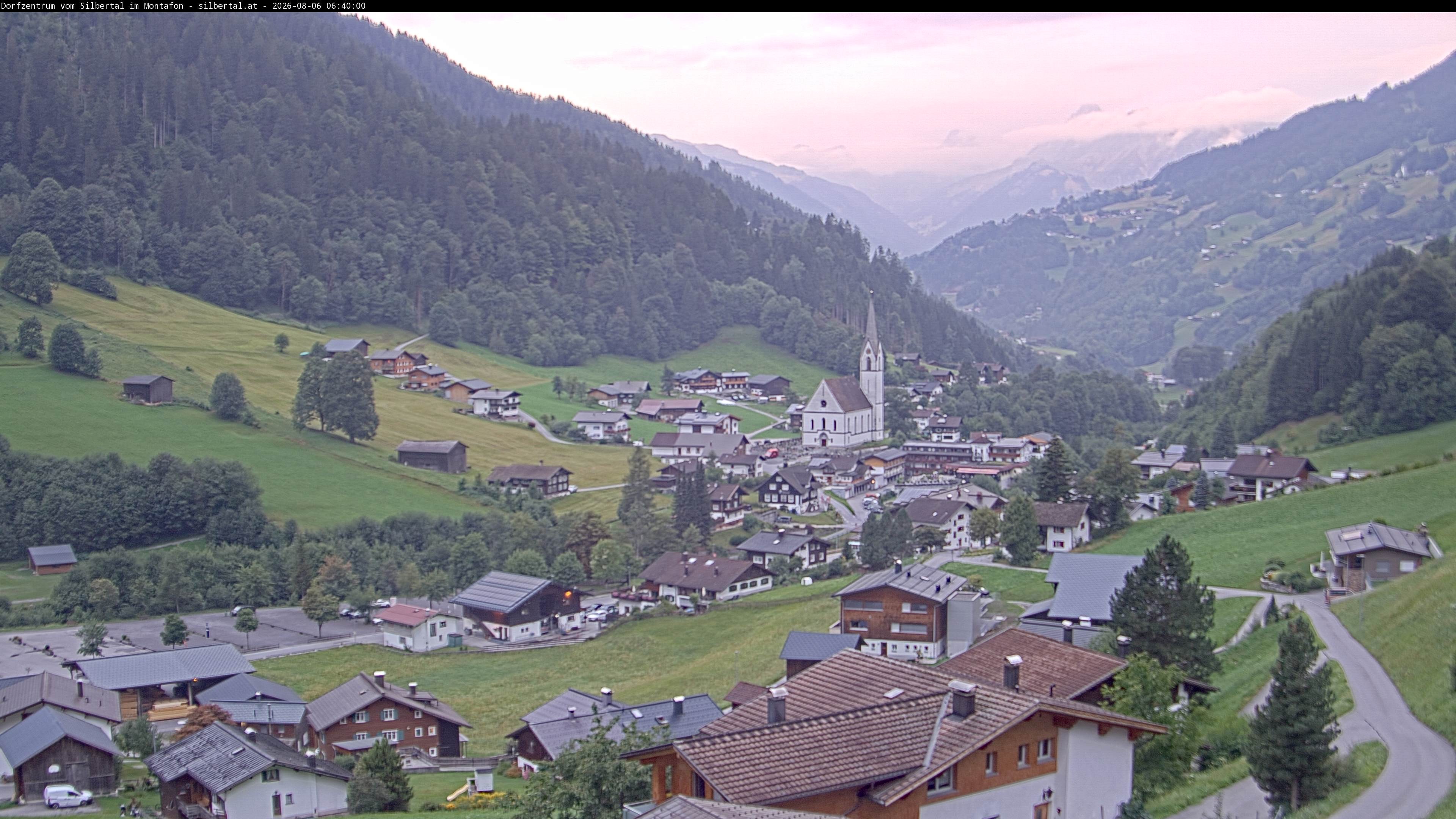 Archiv Foto Webcam Blick auf Silbertal, Vorarlberg