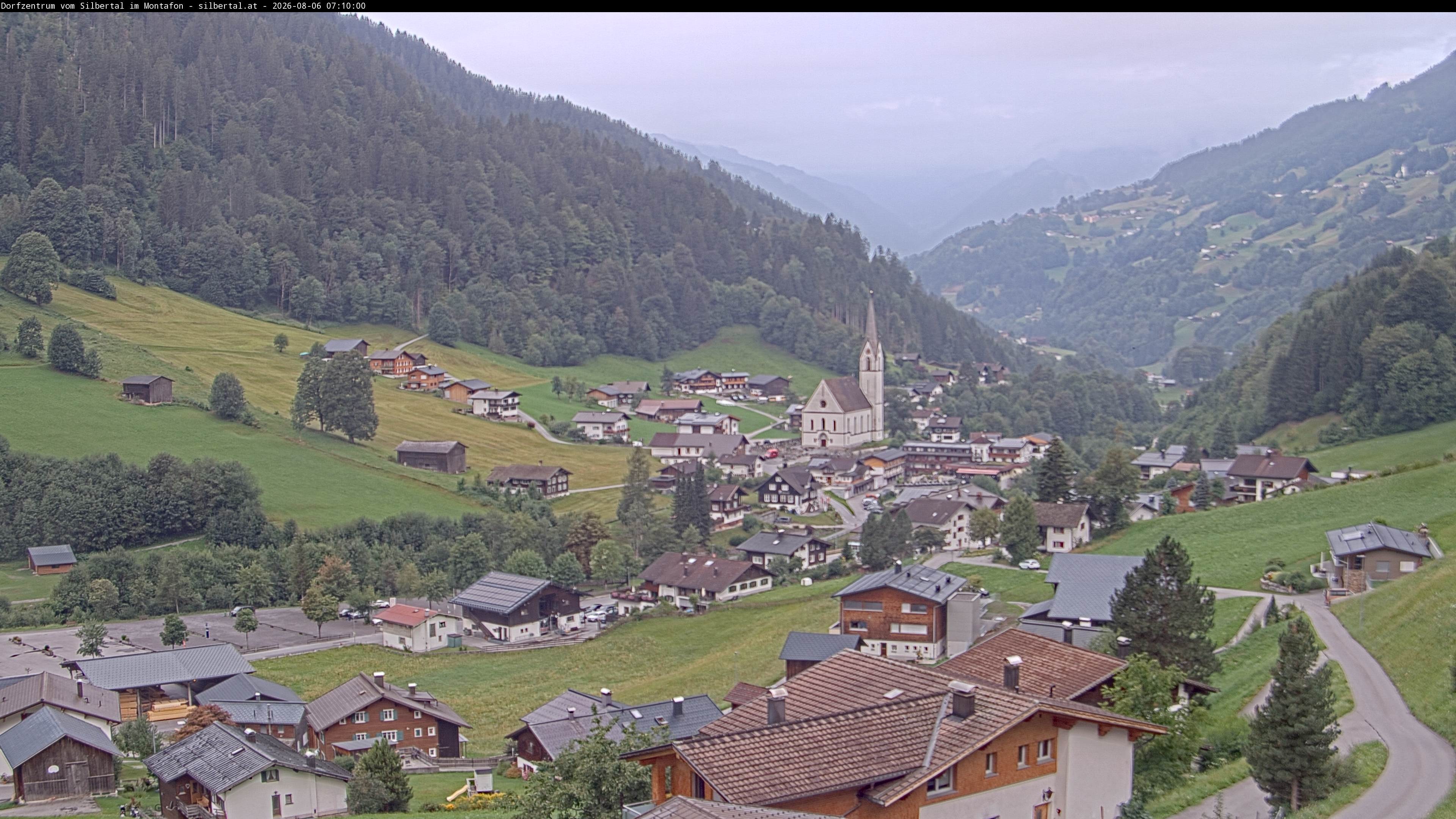 Archiv Foto Webcam Blick auf Silbertal, Vorarlberg