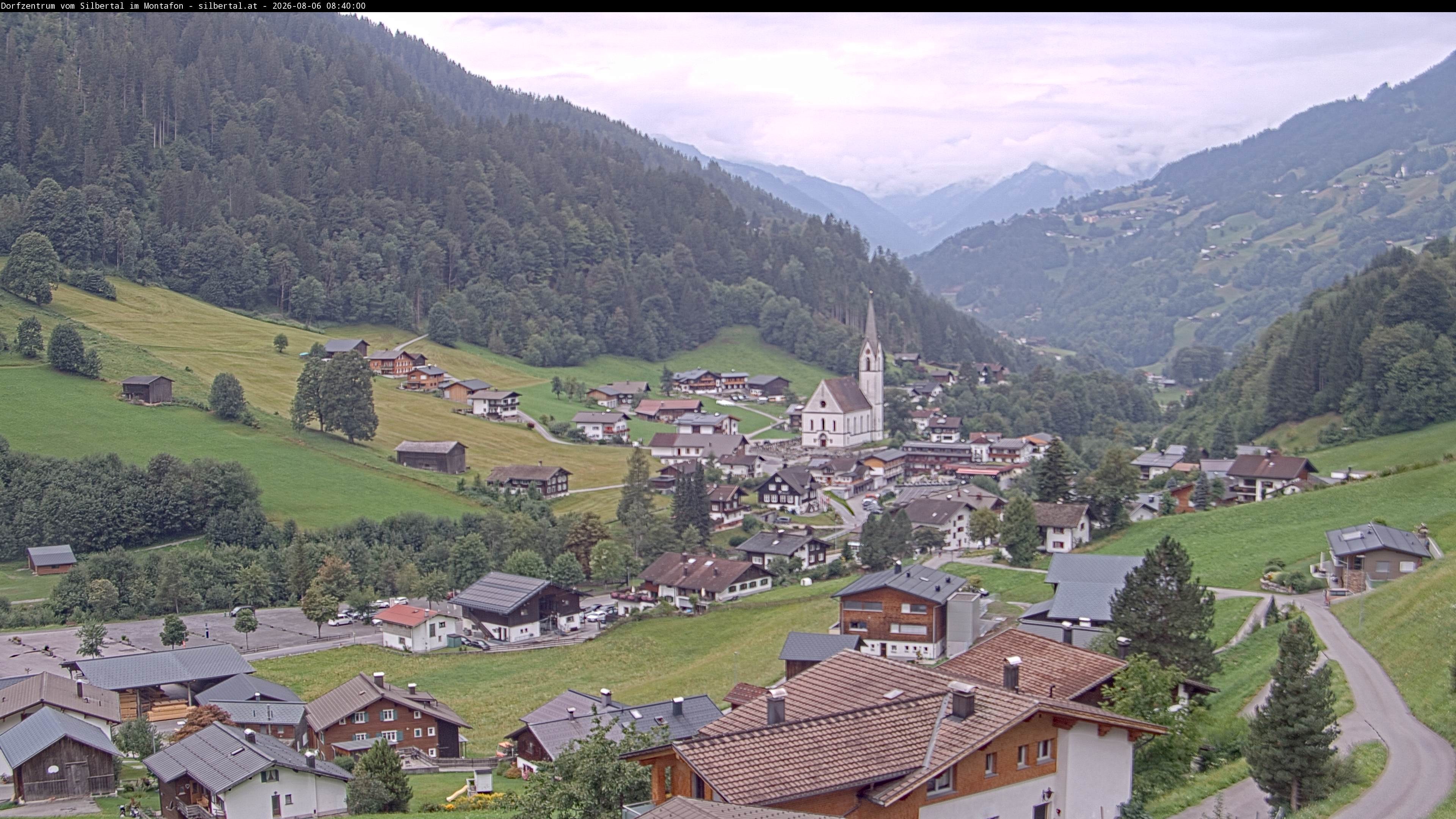 Archiv Foto Webcam Blick auf Silbertal, Vorarlberg