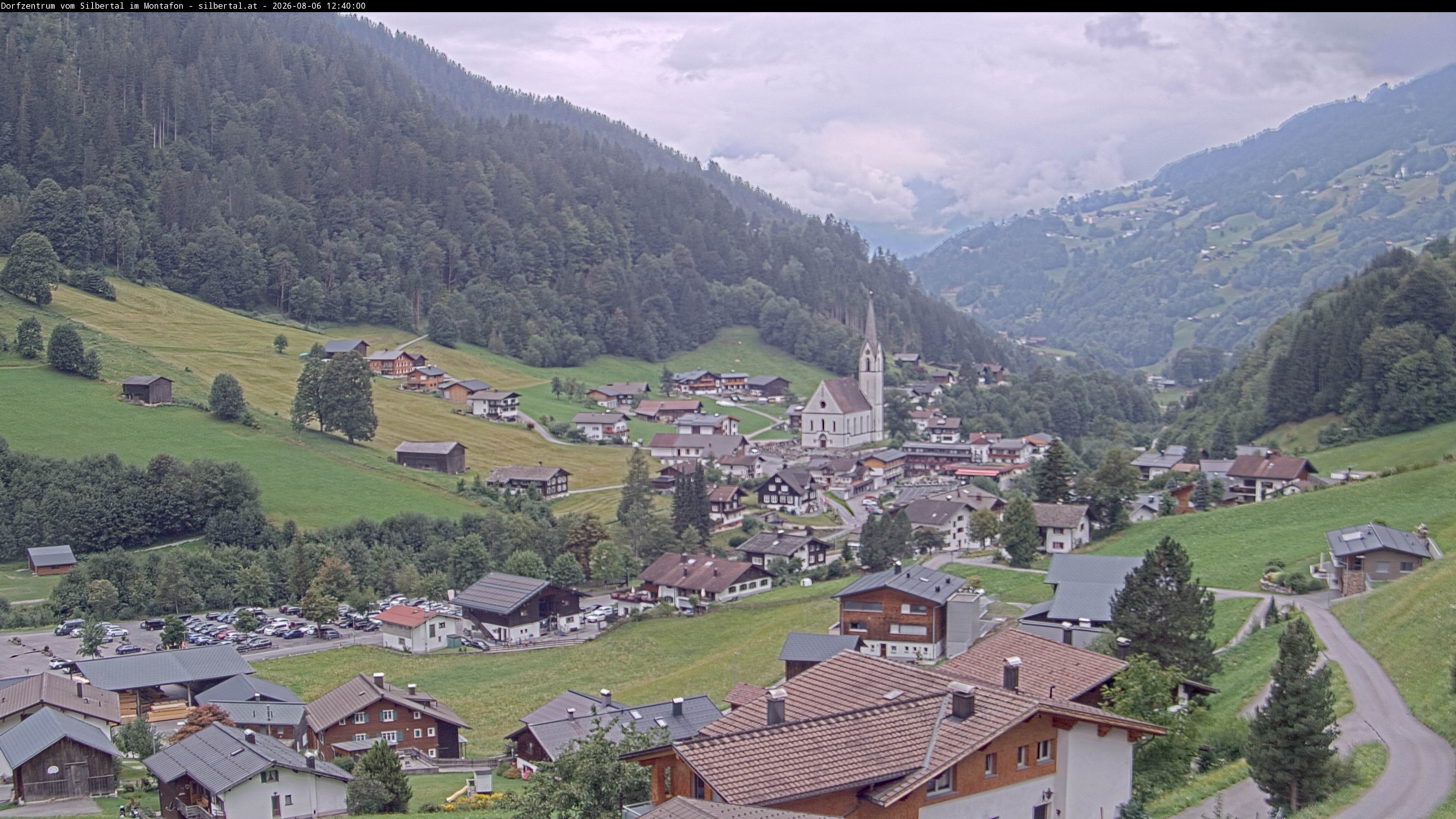Archiv Foto Webcam Blick auf Silbertal, Vorarlberg