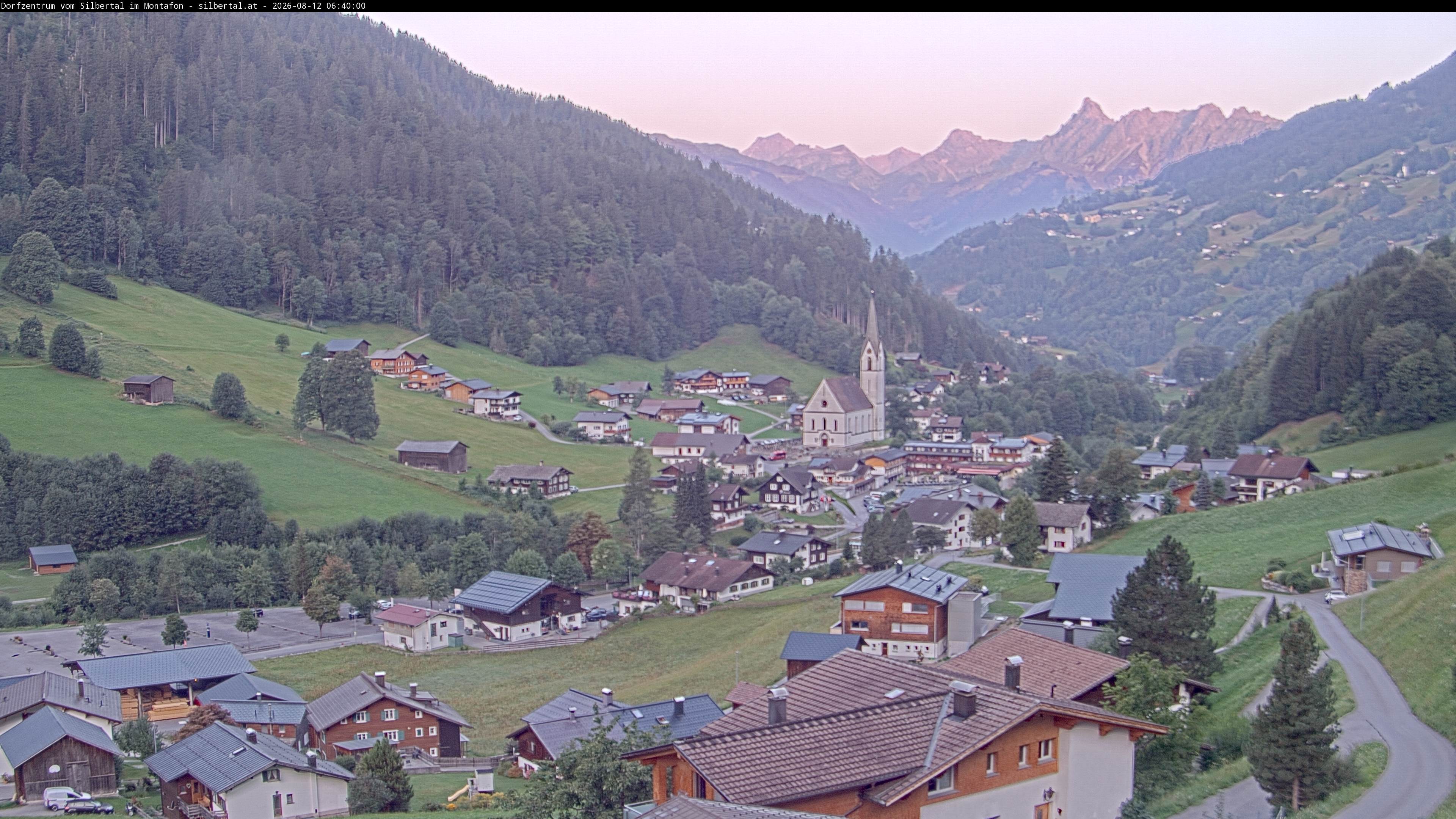Archiv Foto Webcam Blick auf Silbertal, Vorarlberg
