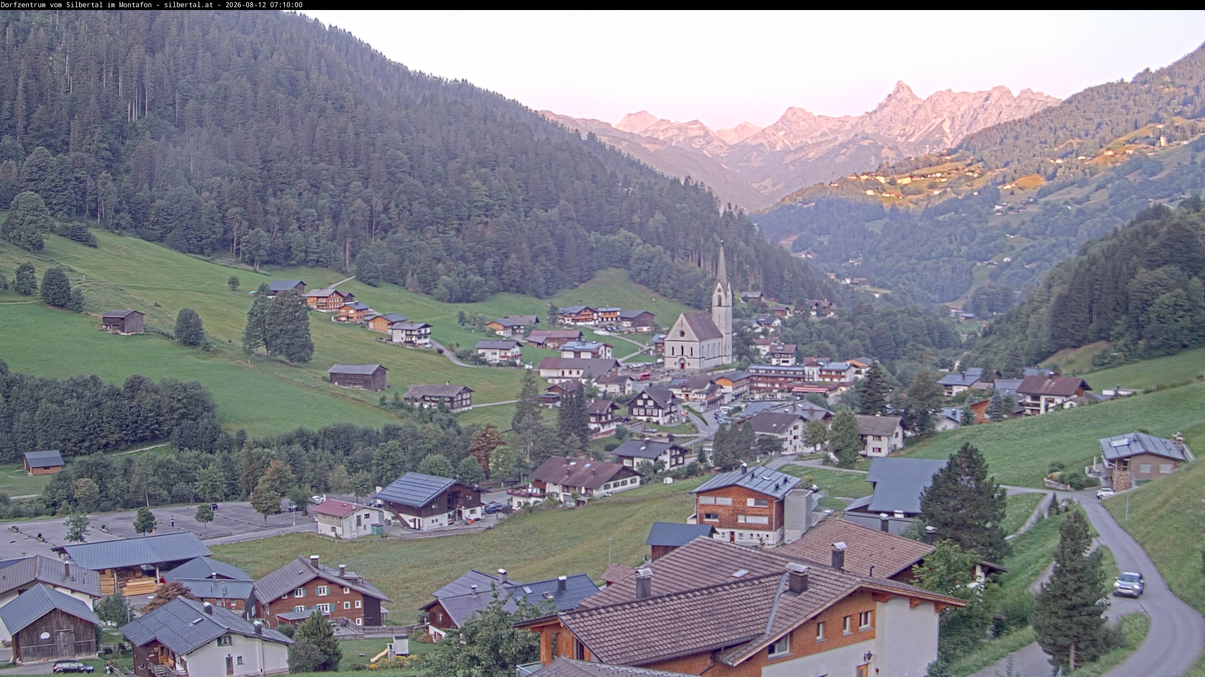 Archiv Foto Webcam Blick auf Silbertal, Vorarlberg