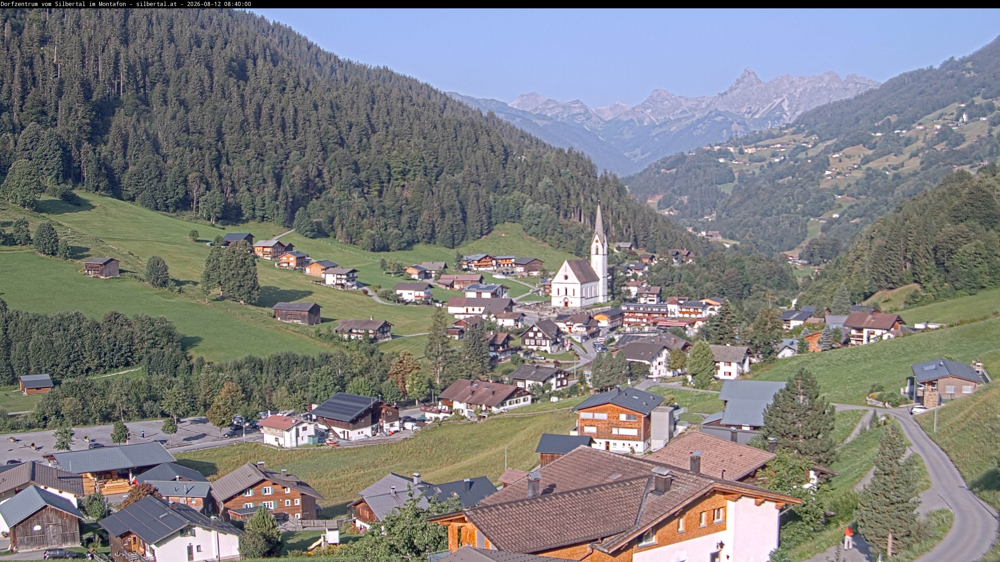 Archiv Foto Webcam Blick auf Silbertal, Vorarlberg