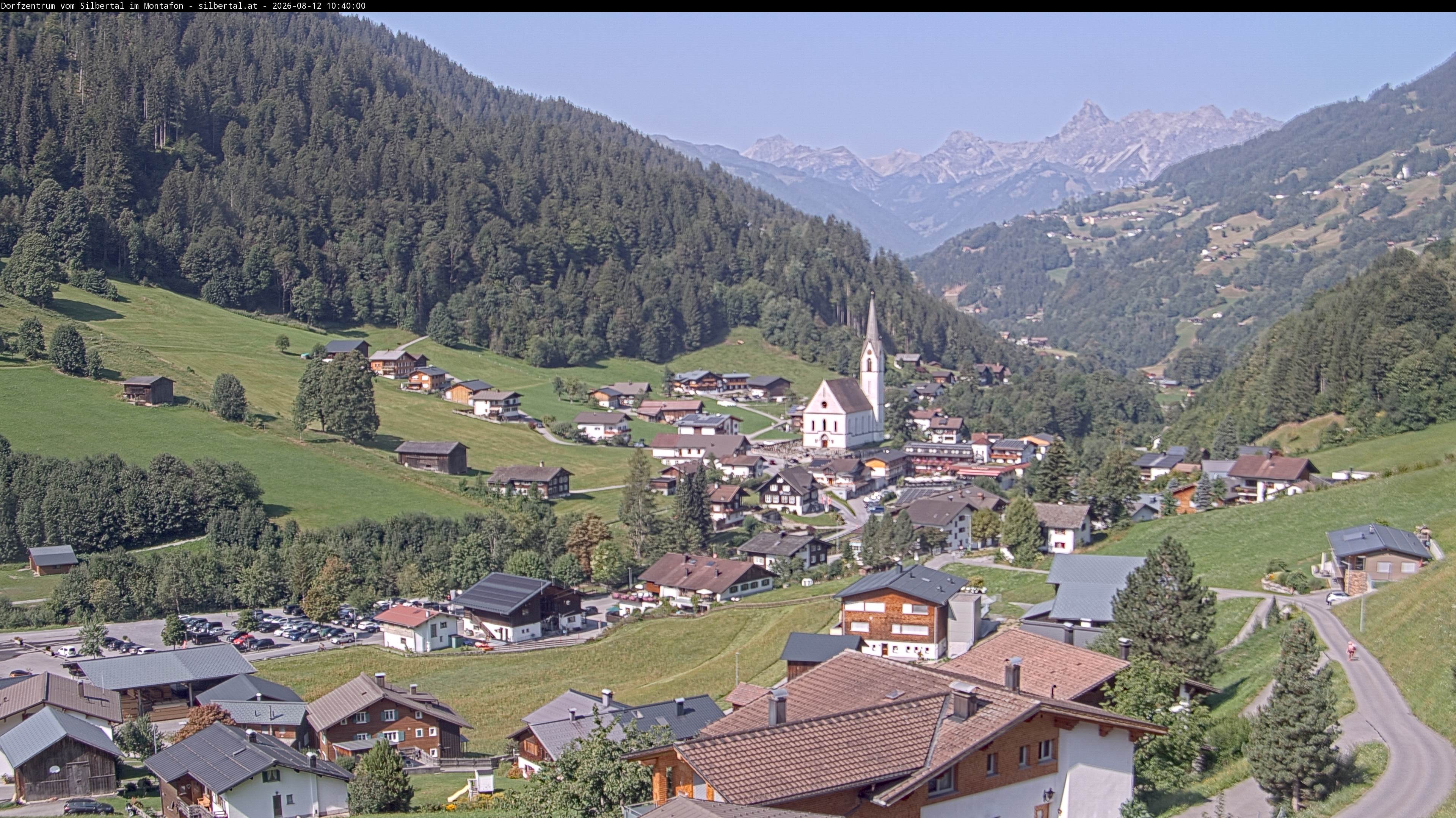 Archiv Foto Webcam Blick auf Silbertal, Vorarlberg