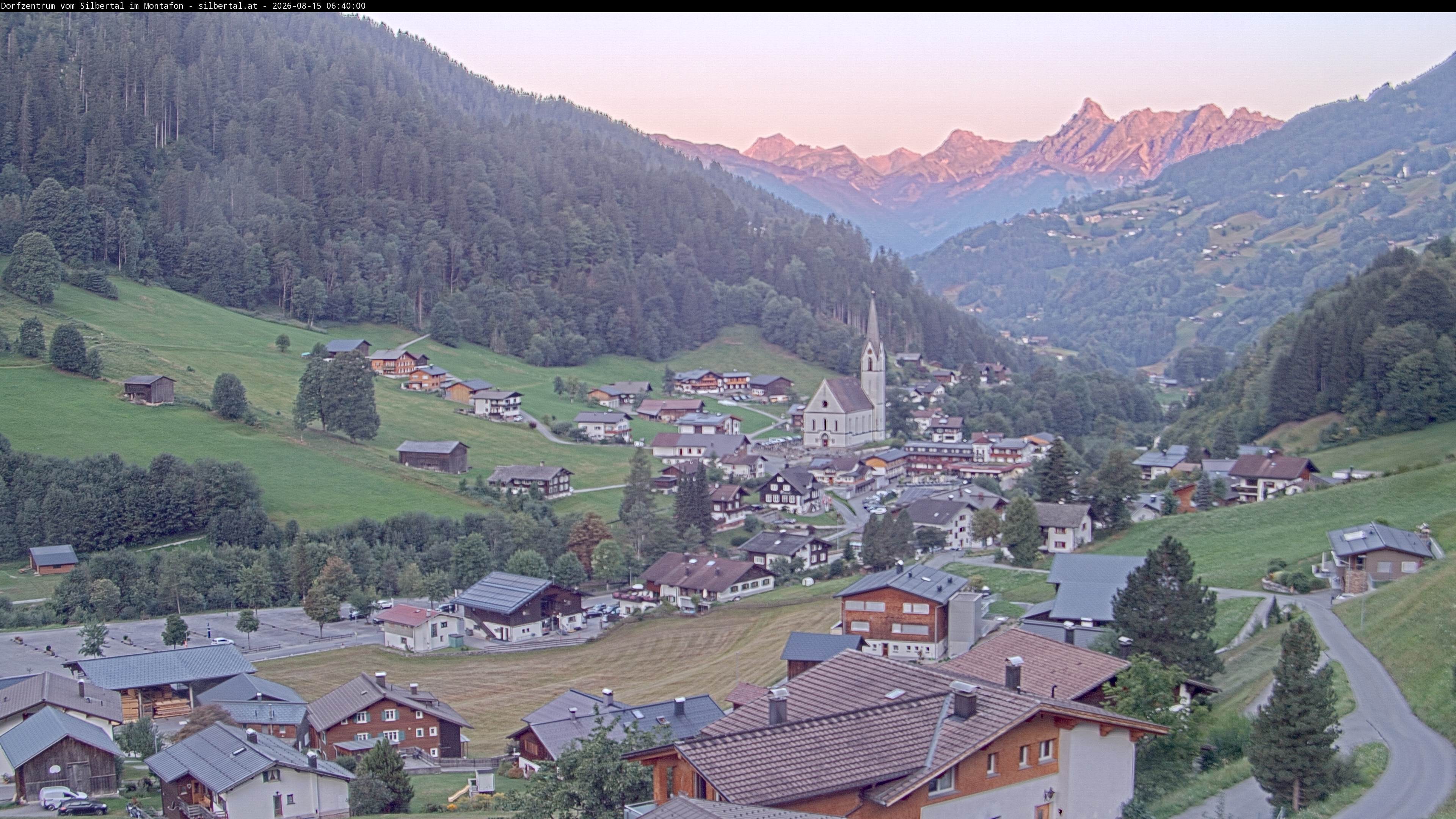 Archiv Foto Webcam Blick auf Silbertal, Vorarlberg